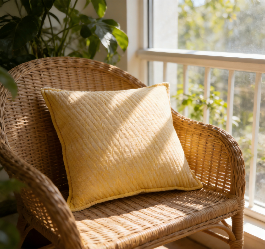 Ultra-Soft Series Solid-Color Textured Chenille Pillow