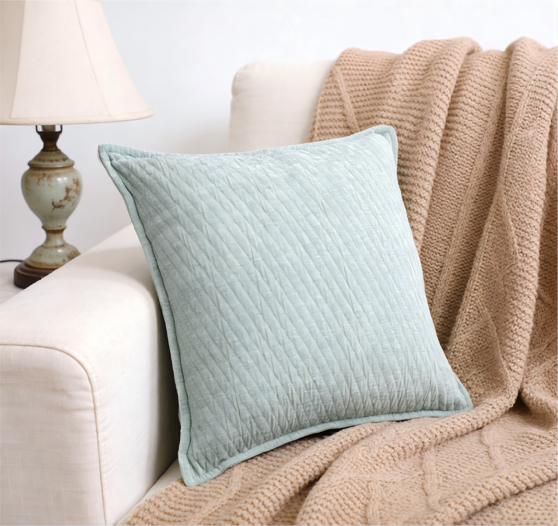 Cloud-Like Series Solid-Color Textured Chenille Pillow