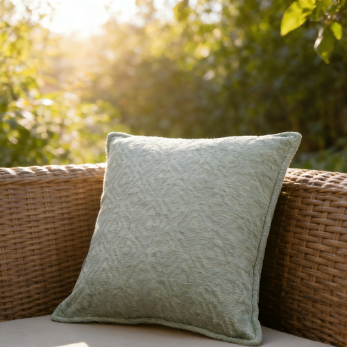 Gentle Comfort Series Solid Jacquard Chenille Pillow