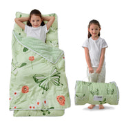 Cozy Comfort Nap Mat - Green Butterfly