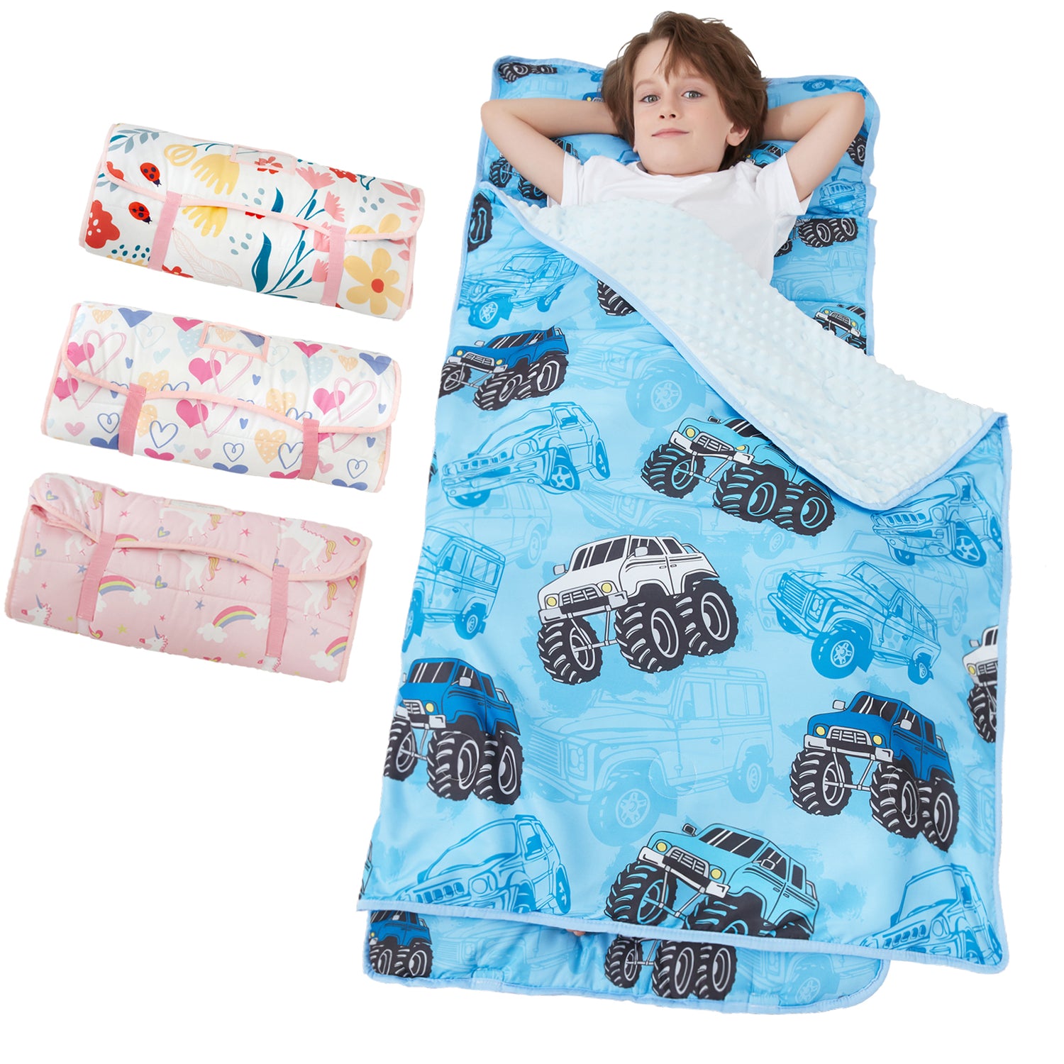Jeep Toddler Nap Mat with Pillow and Blanket