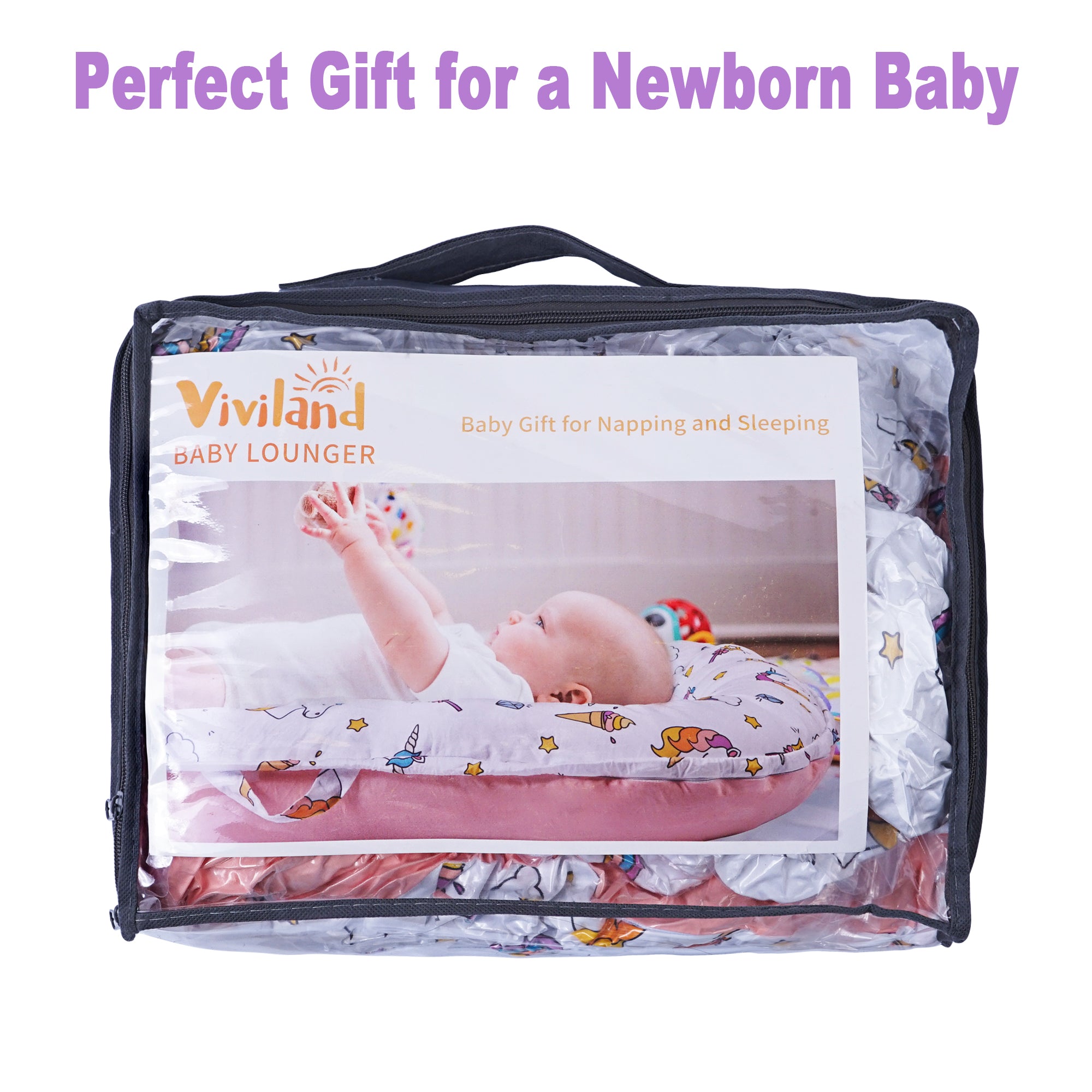 Butterfly Baby Lounger - Baby Nest Co Sleeper for Baby Bed, Soft & Breathable Portable Cotton Newborn Lounger Nest for Crib Bassinet