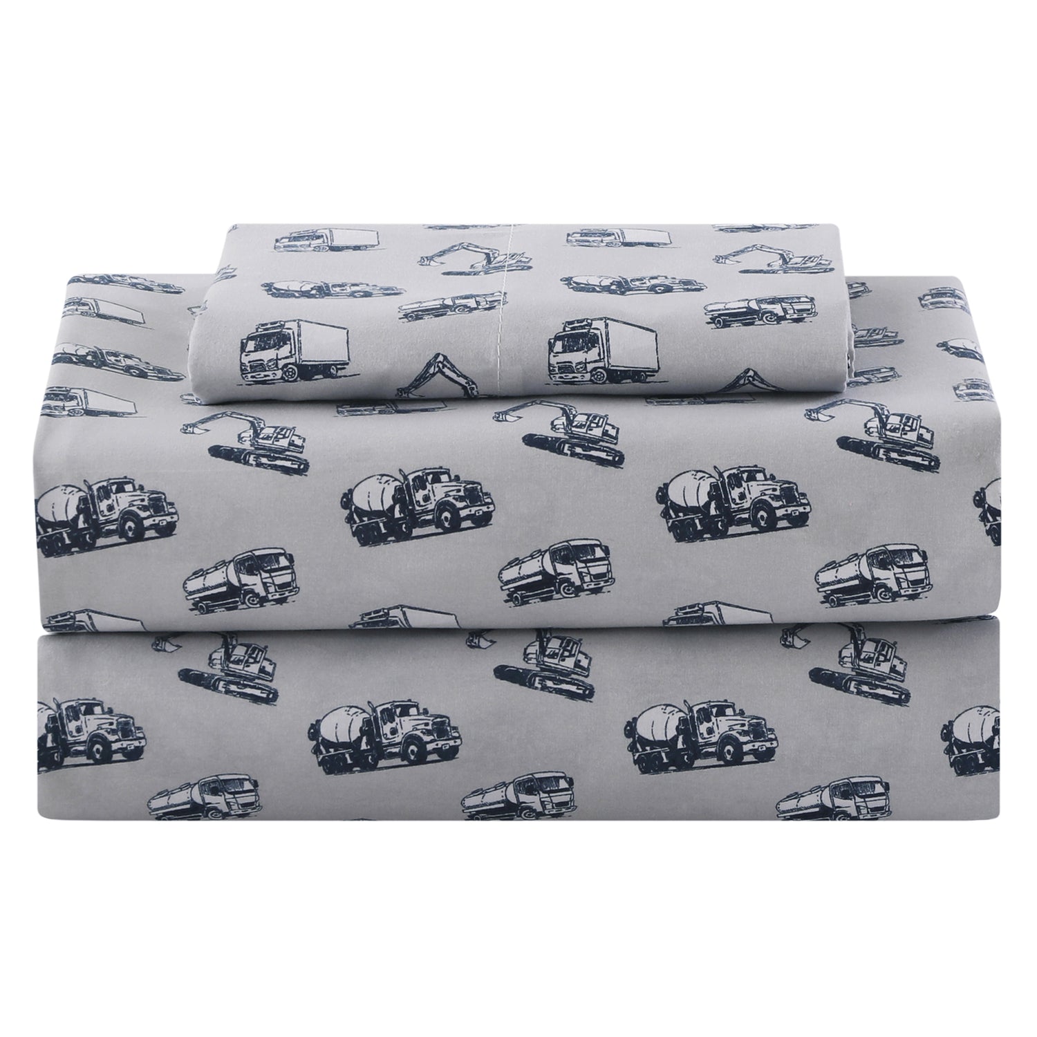 Engineering Vehicle Kids Bed Sheet Set