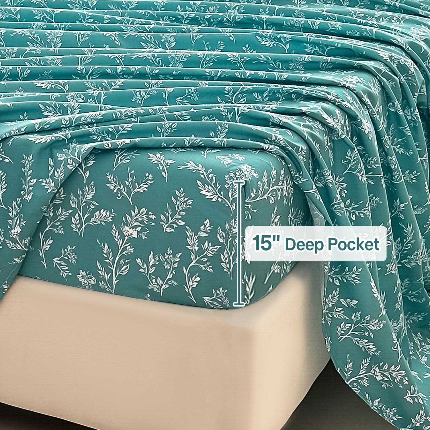 Serene Branch Silhouette Comforter Set 7 Pieces
