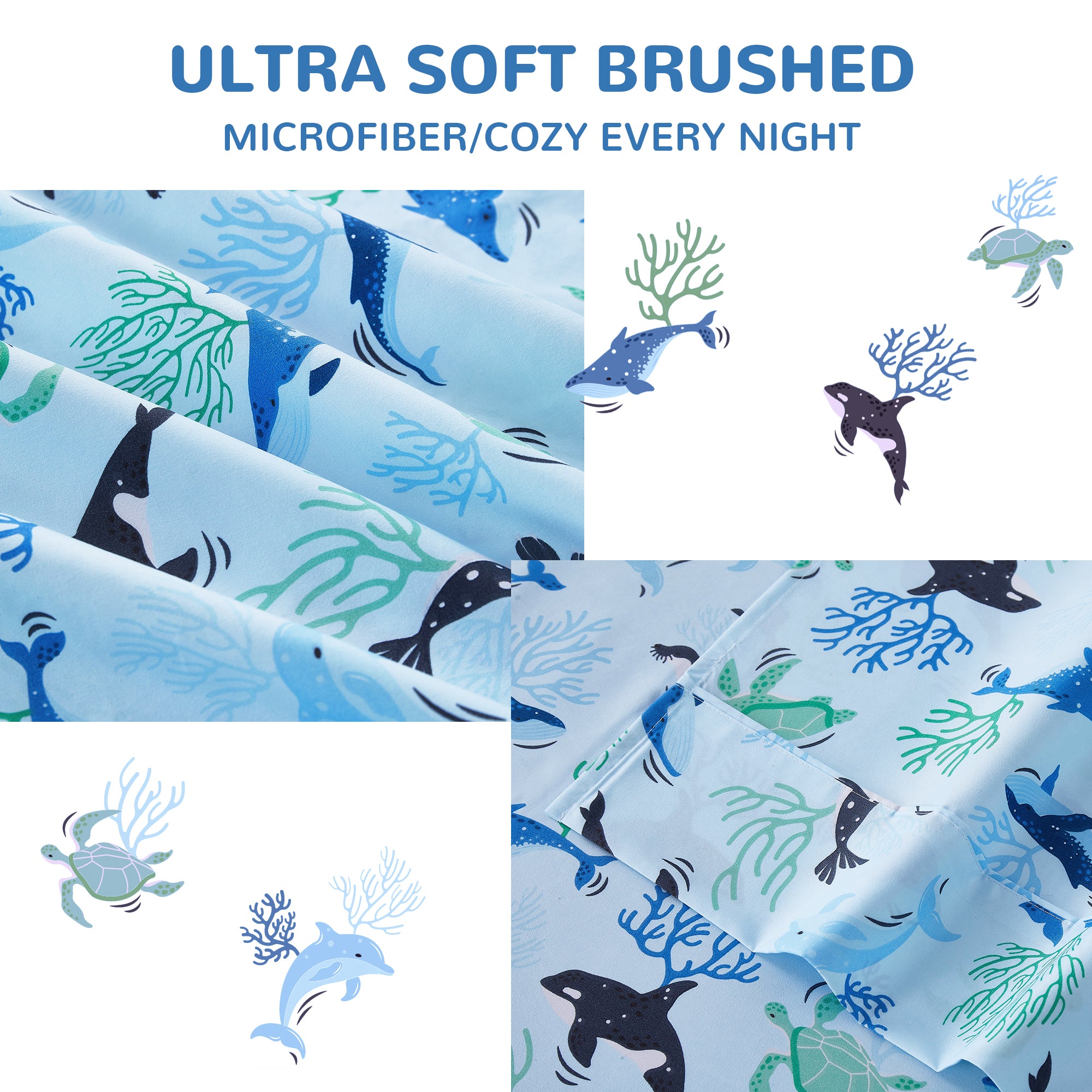 Parure de lit pour enfants Blue Ocean 