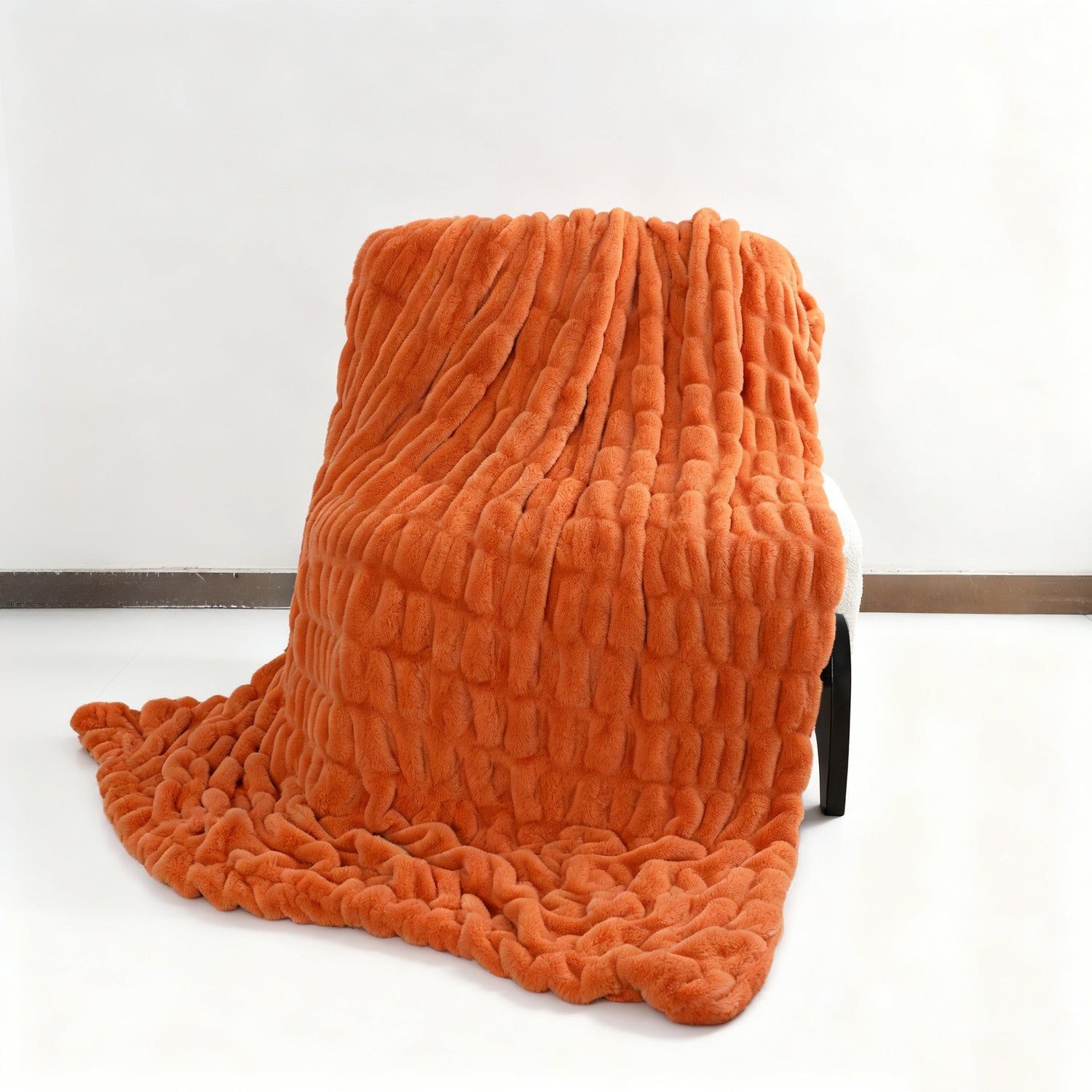 Classic Series Soft Elastodiene Rabbit Fur Blanket