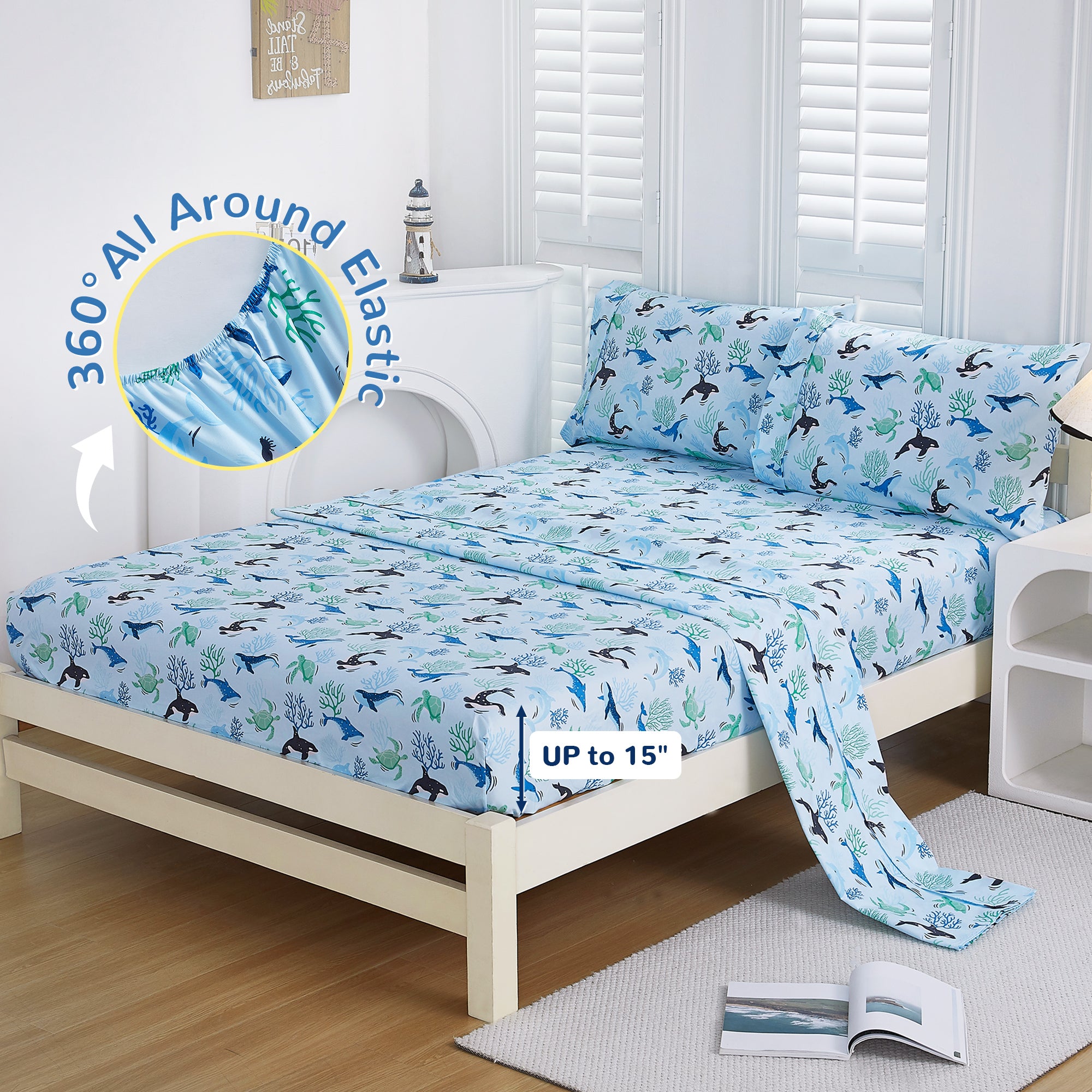 Parure de lit pour enfants Blue Ocean 