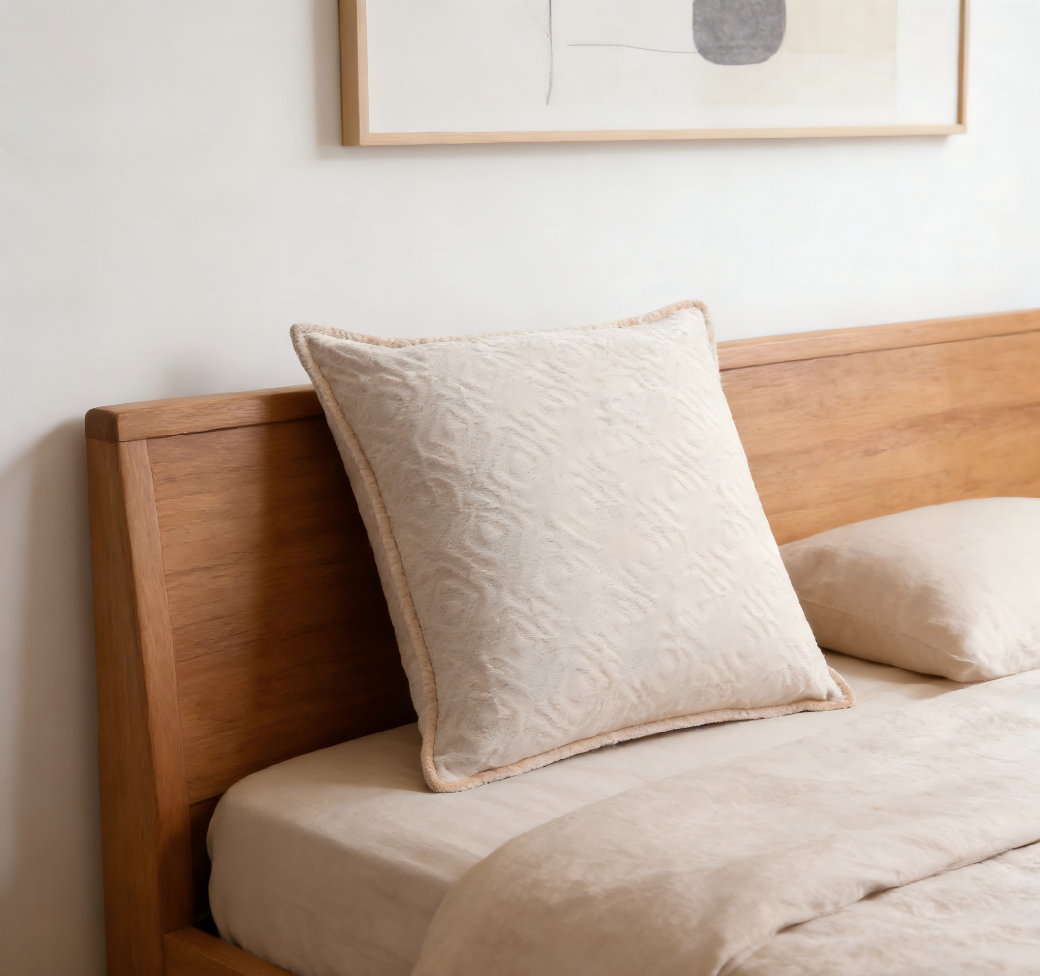 Ultra-Soft Series Solid Jacquard Chenille Pillow