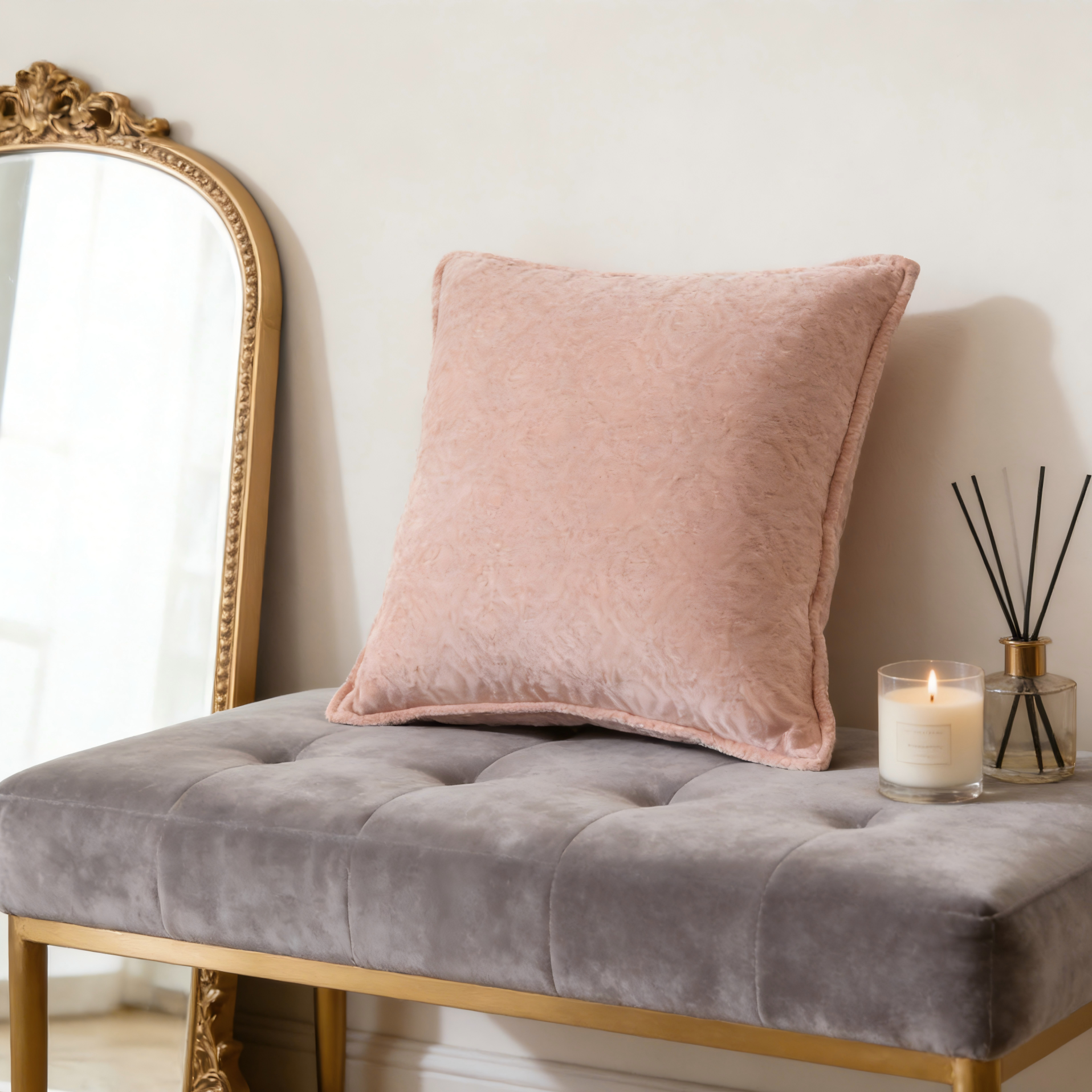 Urban Chic Series Geometric Jacquard Chenille Pillow