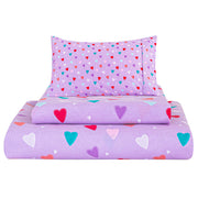 Colorful Hearts Kids Bed Sheet Set