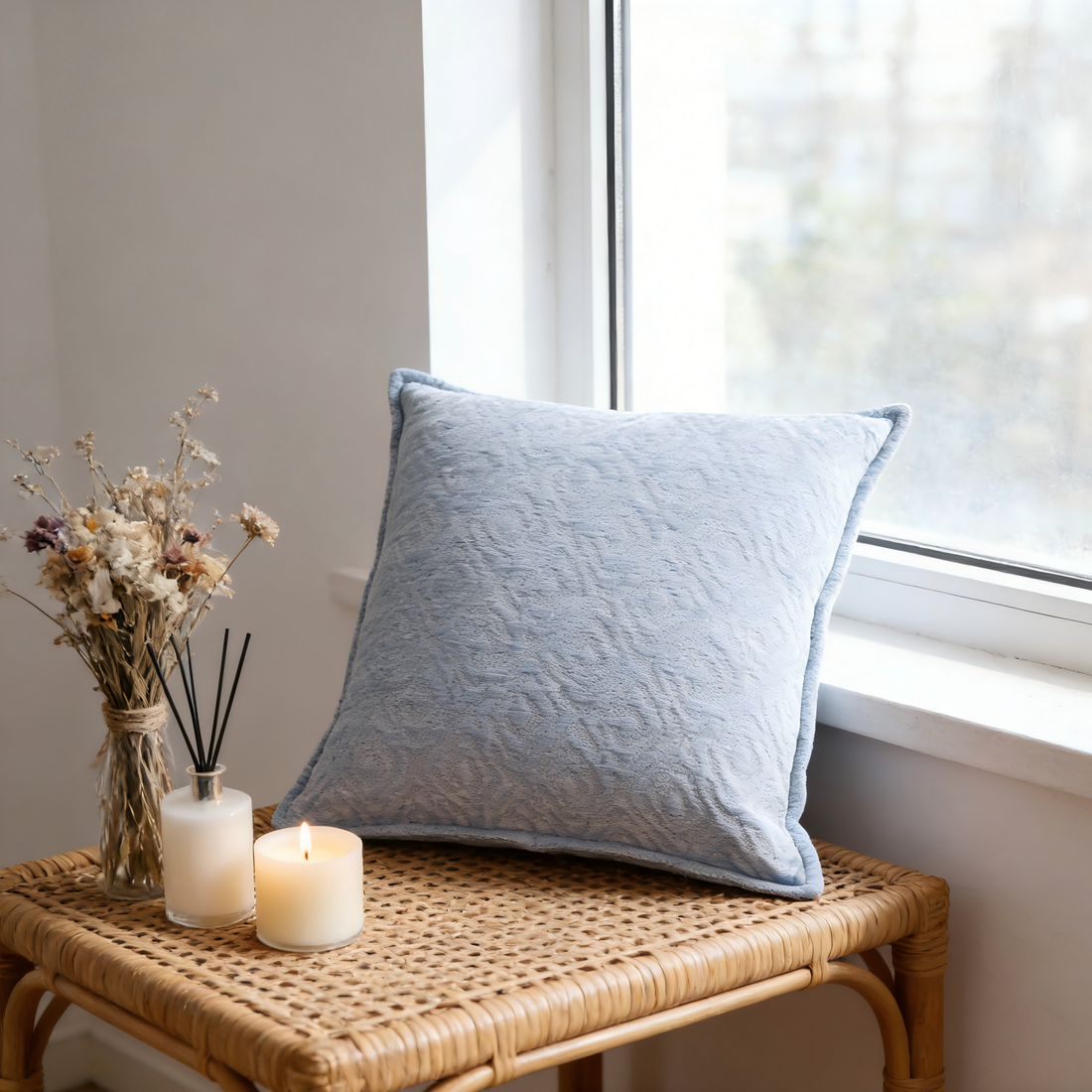 Natural Comfort Series Jacquard Chenille Pillow