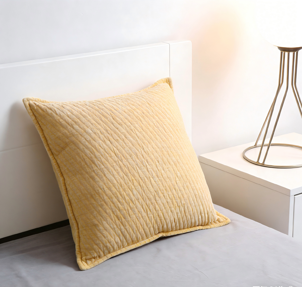 Ultra-Soft Series Solid-Color Textured Chenille Pillow