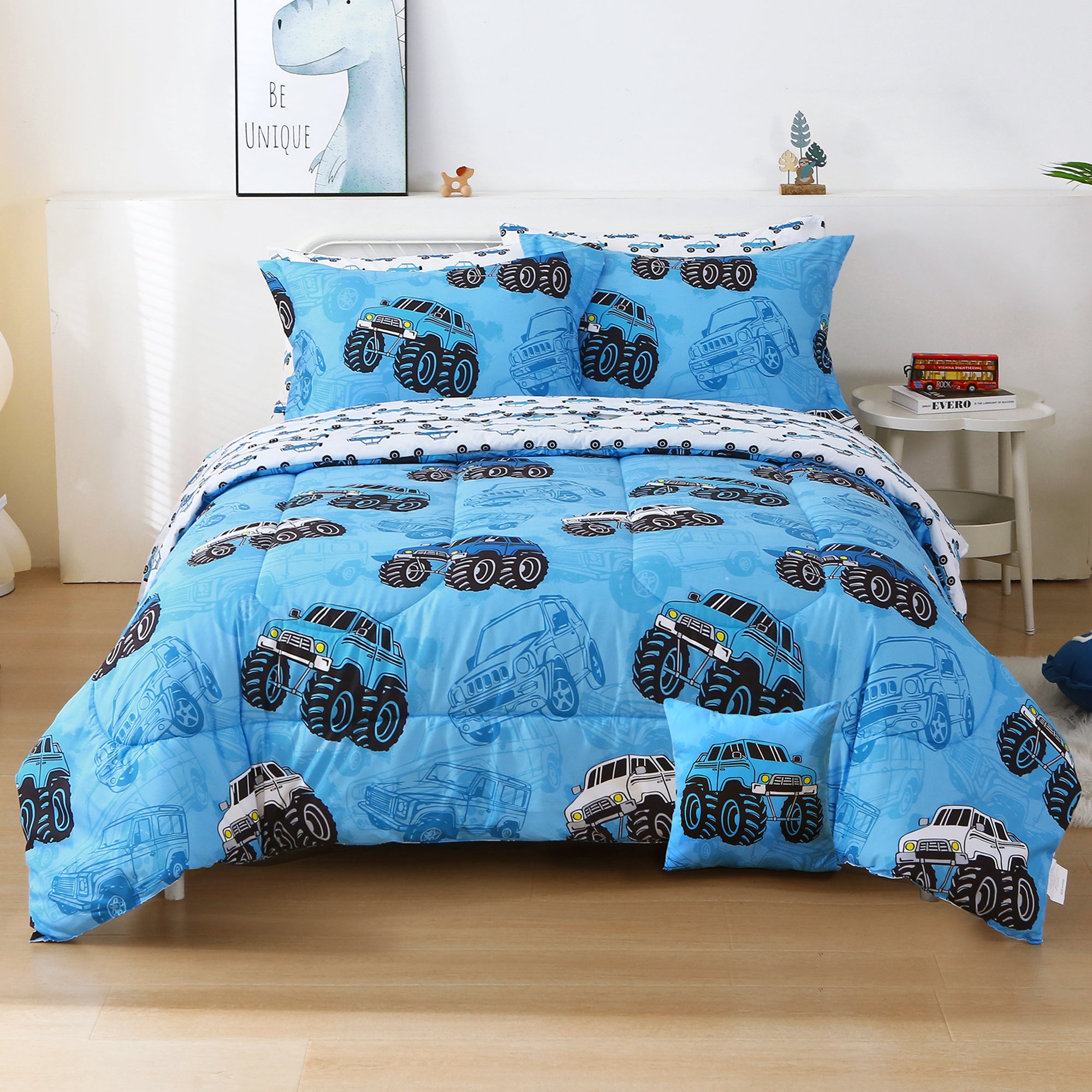 Jeep Blue Kids Comforter Sets– 6 or 8 Piece Options