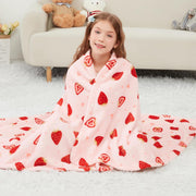 Dreamy Strawberry Kids Throw Blanket
