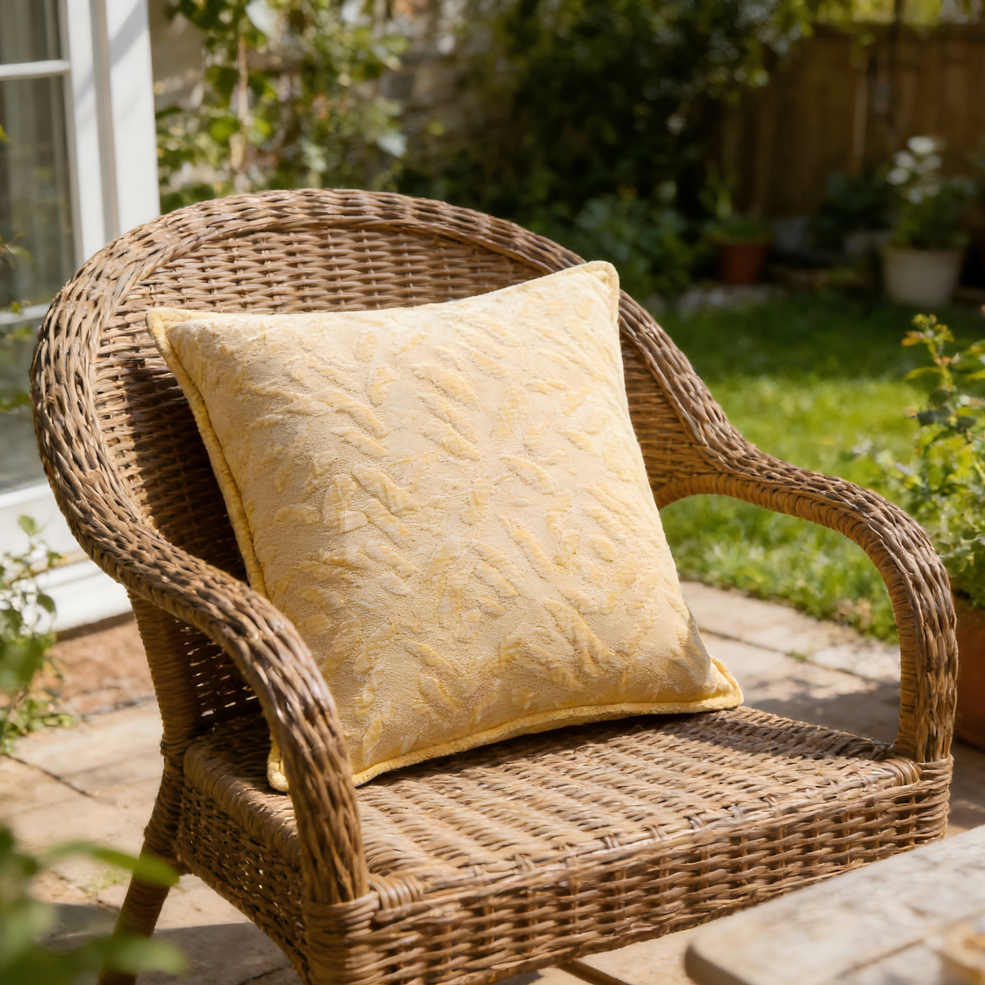 Pastel Soft Series Solid Jacquard Chenille Pillow