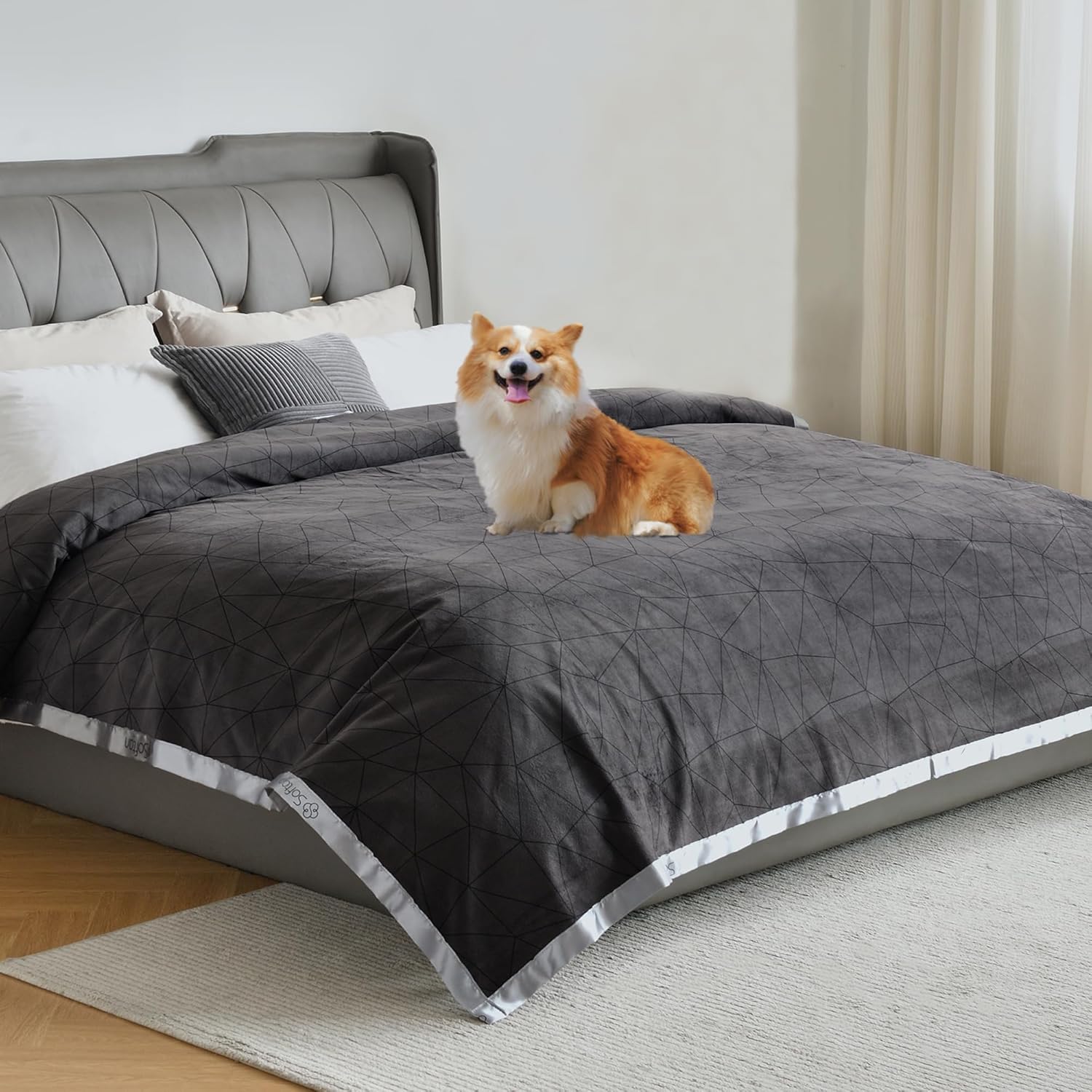 Dark Grey & Light Grey Waterproof for Baby Adults Pets