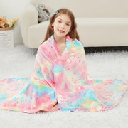 Glow Unicorn Parade Kids Throw Blanket