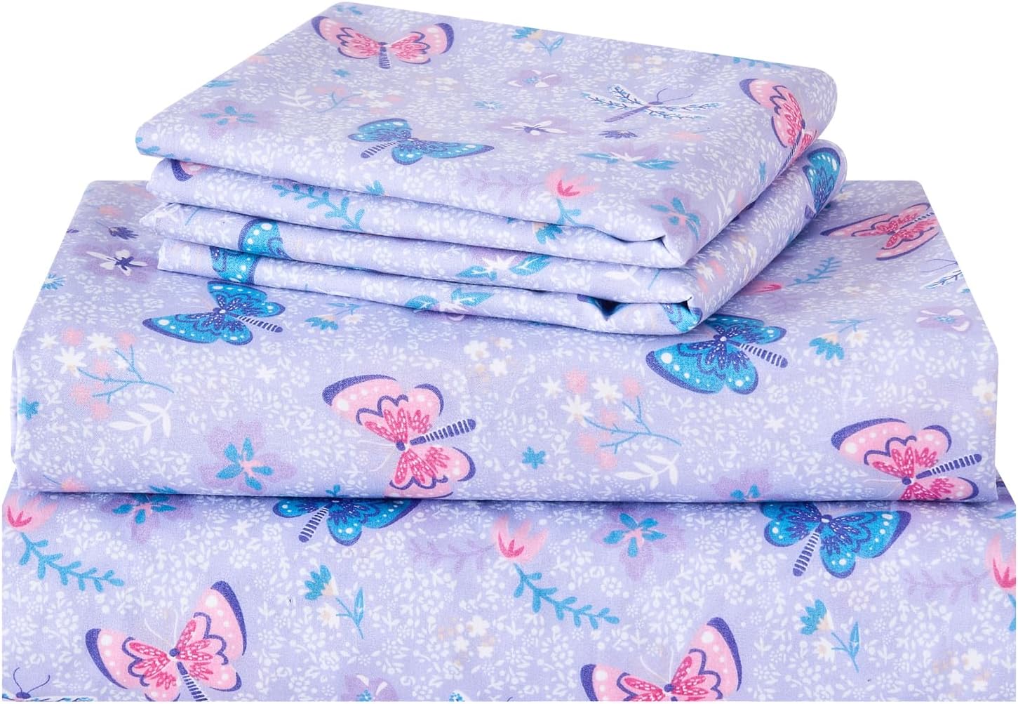 Magic Butterfly 3 Pcs Kids Twin Size Sheet Set