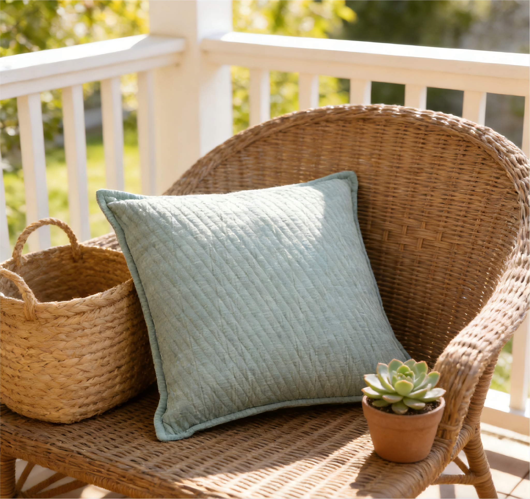 Cloud-Like Series Solid-Color Textured Chenille Pillow