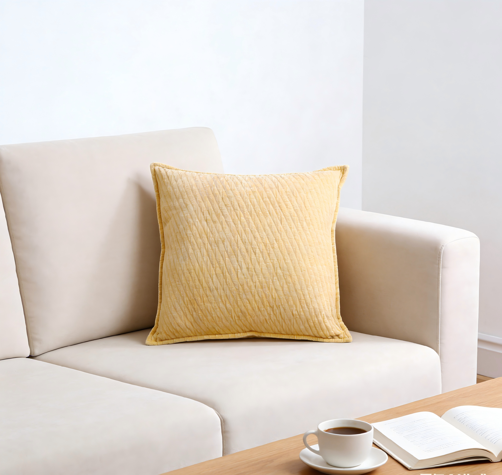 Ultra-Soft Series Solid-Color Textured Chenille Pillow