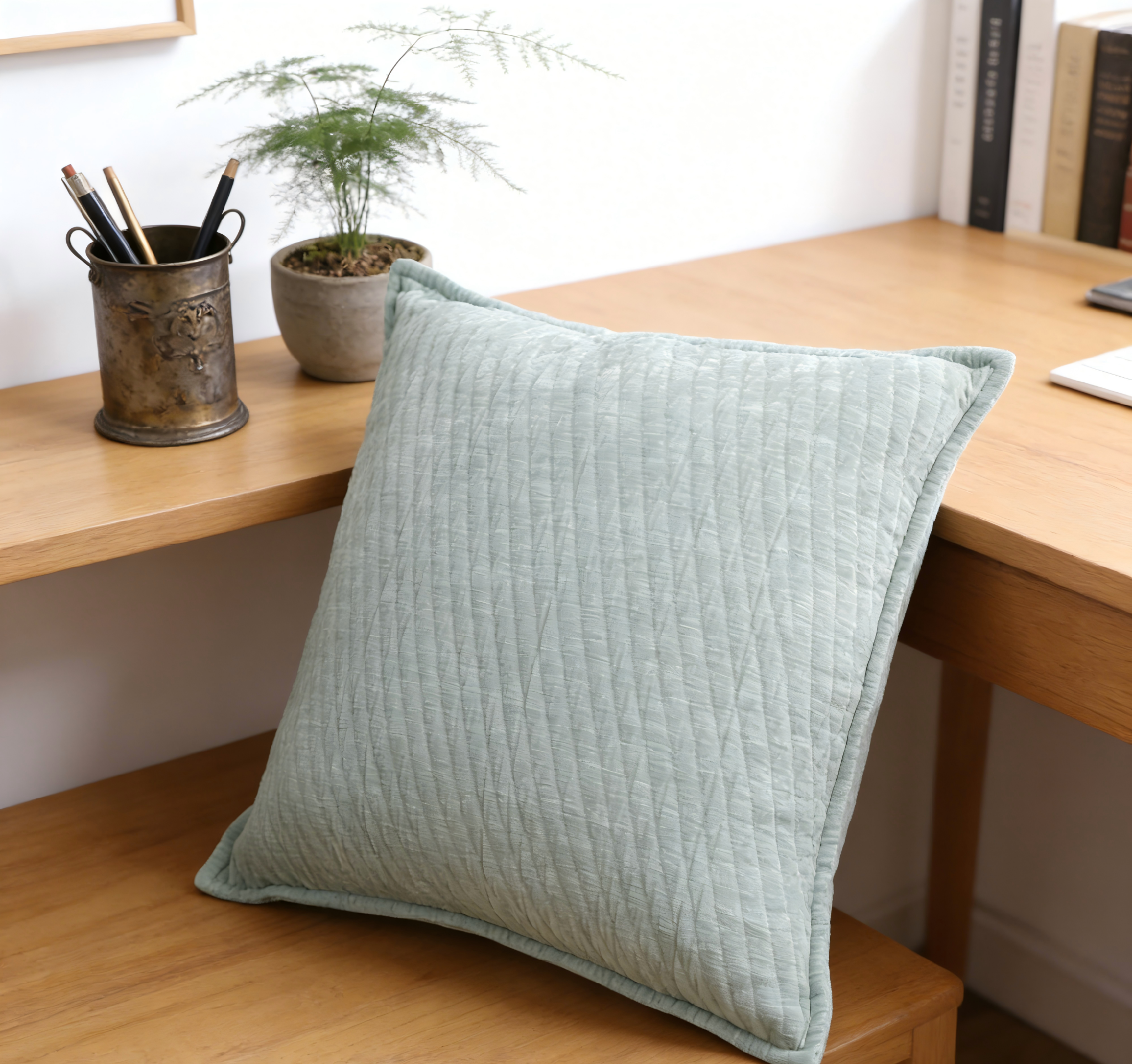 Cloud-Like Series Solid-Color Textured Chenille Pillow