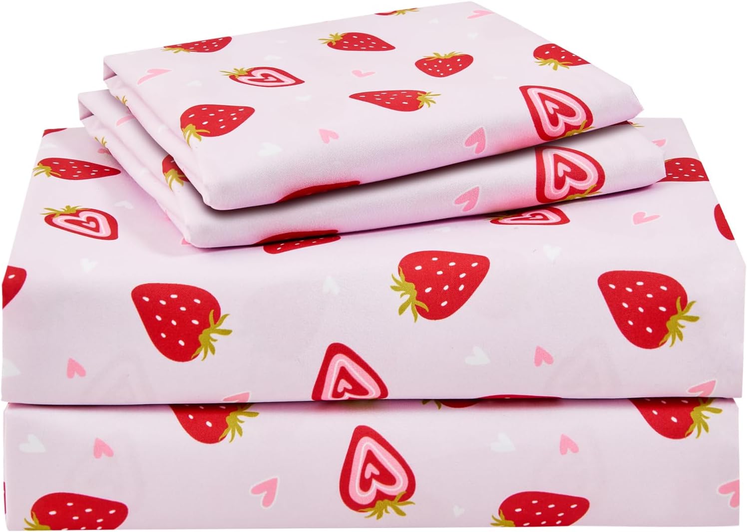Dreamy Strawberry 3 Pcs Kids Twin Size Sheet Set