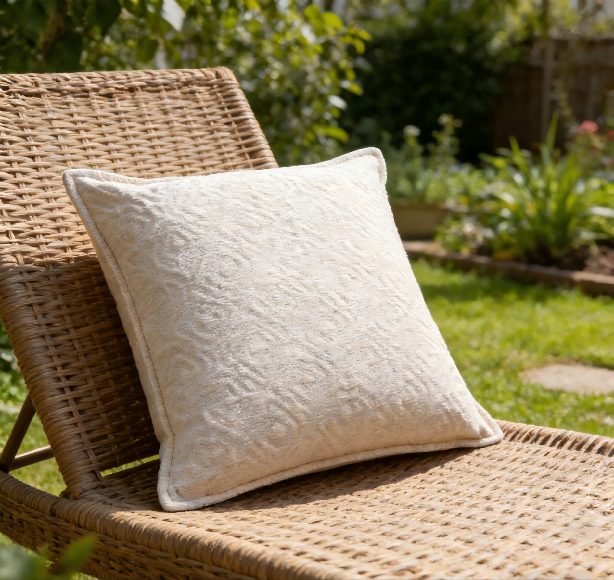 Ultra-Soft Series Solid Jacquard Chenille Pillow