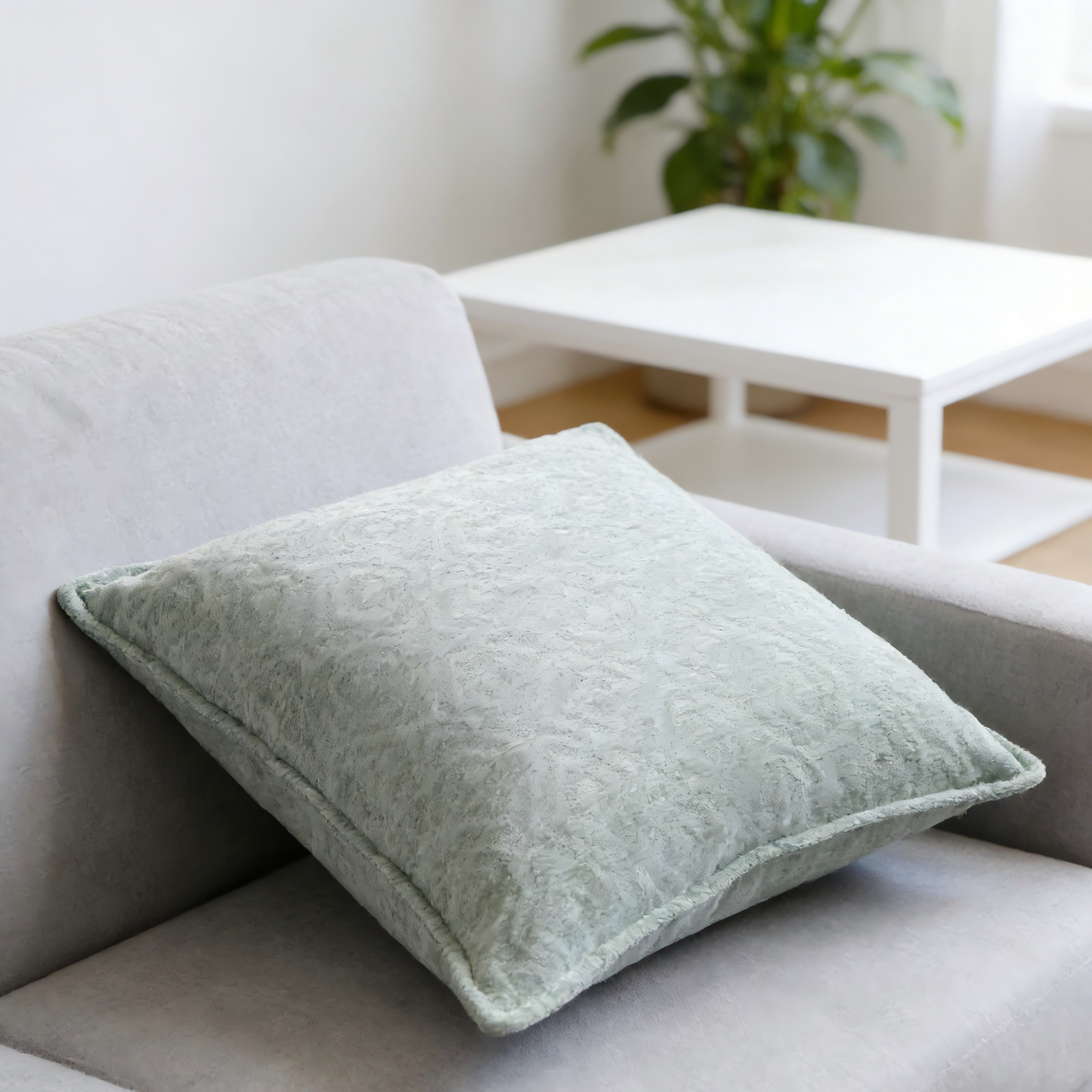 Gentle Comfort Series Solid Jacquard Chenille Pillow