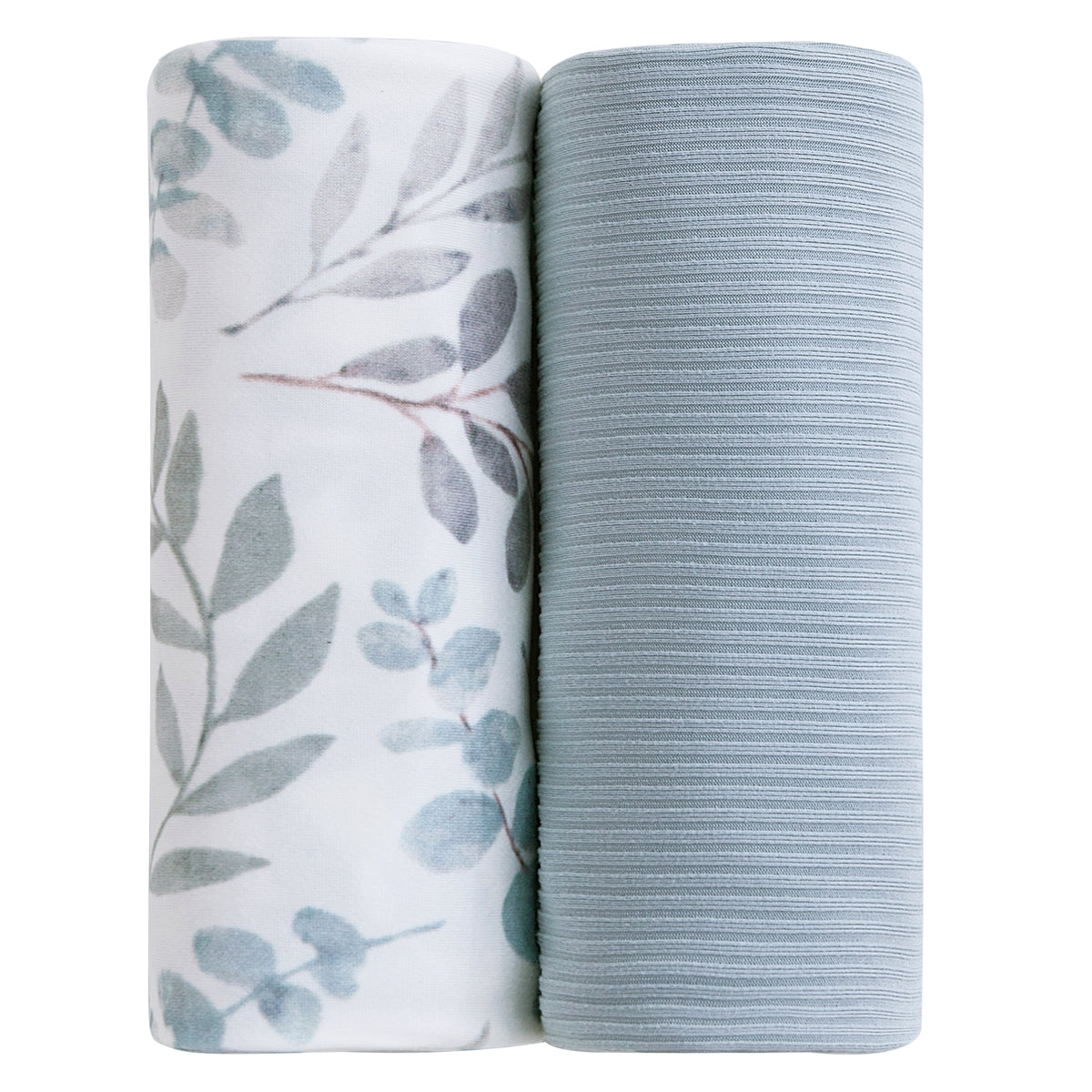 Grey Branches 2-Pack Jersey Swaddle Blankets, 40 x 30 in