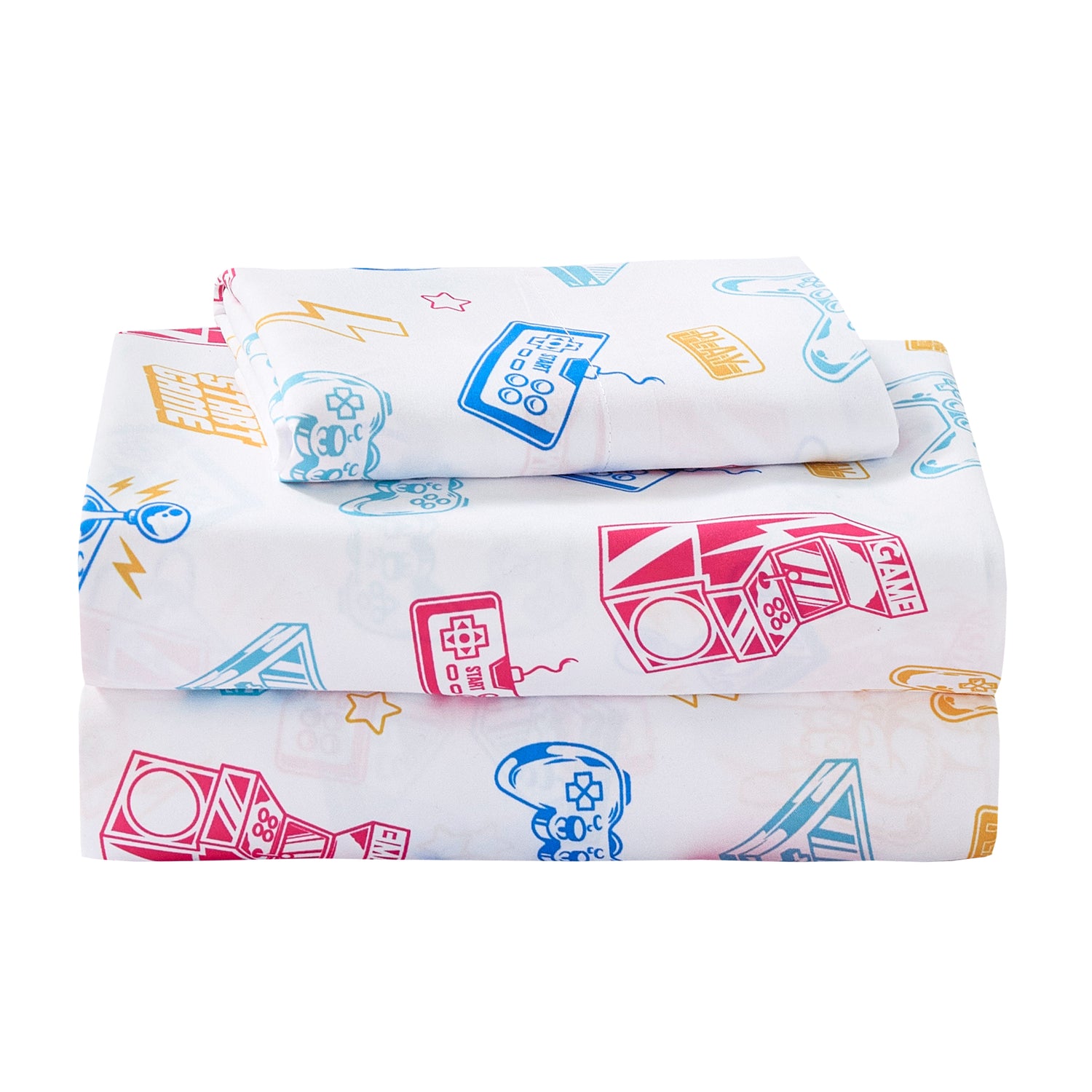 Color Game Console Kids Bed Sheet Set