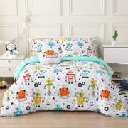 Gear Robot Comforter Sets for Kids– 6 or 8 Piece Options