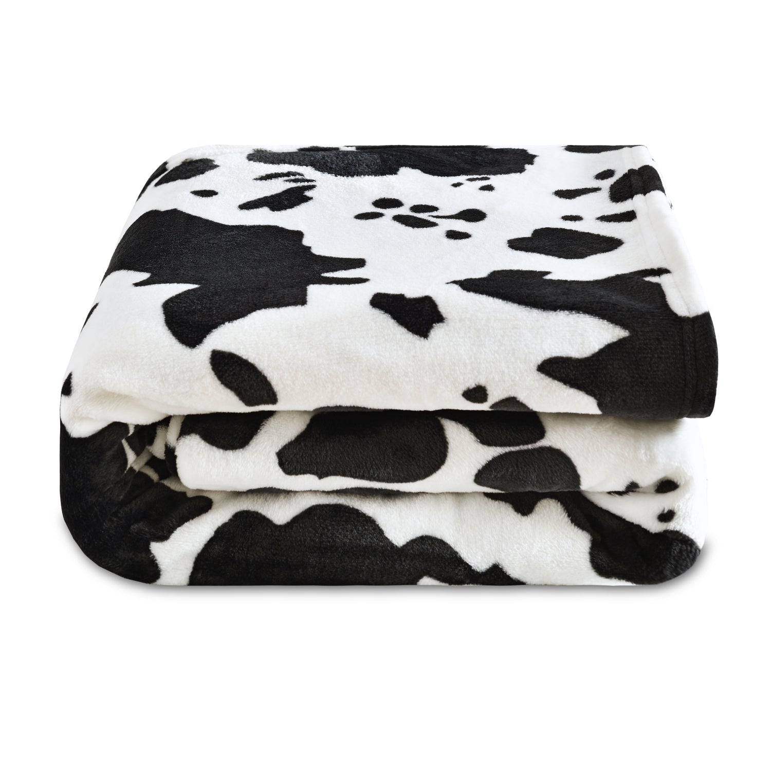 Black White Cow Print Throw Blanket 60“ X 80”