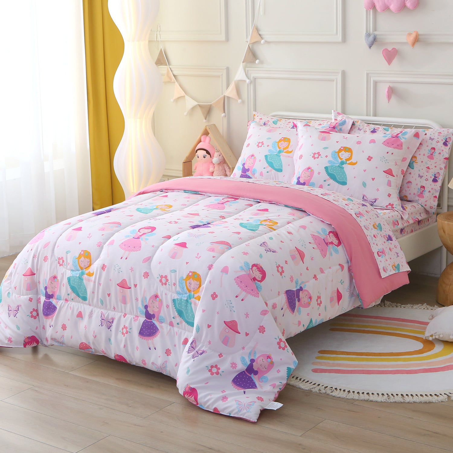 Enchanted Fairy Garden Bedding Set for Kids