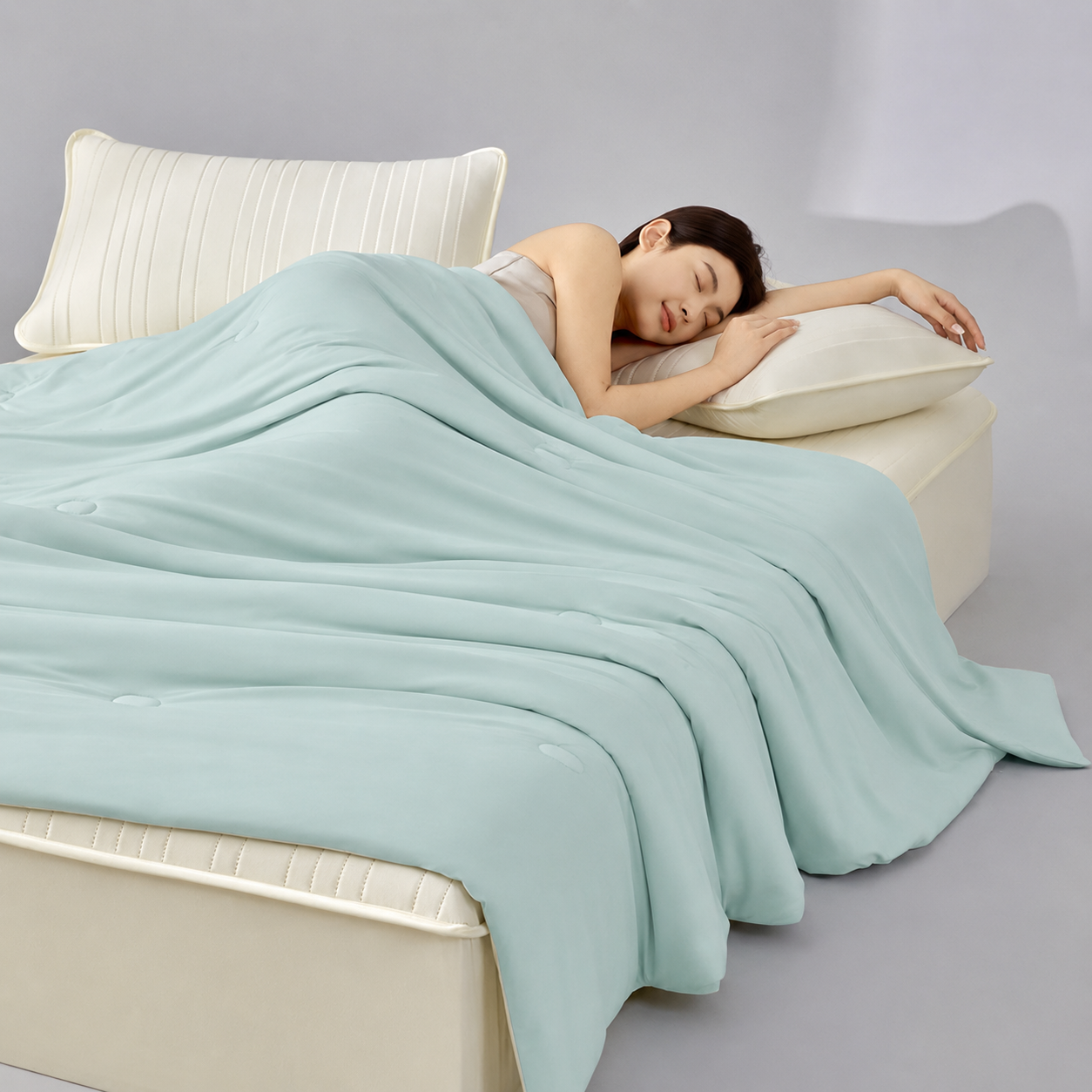 Viviland Cooling Blanket for Hot Sleepers, Cooling Comforter Breathable Lightweight Double-Sided Summer Blanket, Comfortable Soft All Season