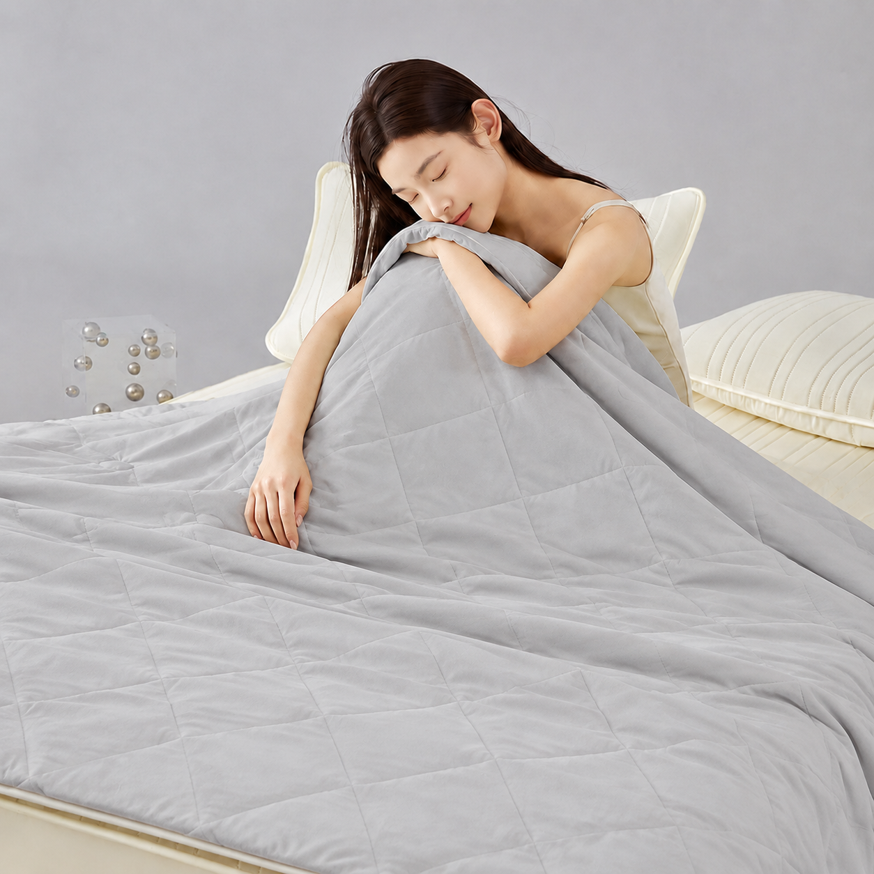 Viviland Cooling Blanket for Hot Sleepers, Cooling Comforter Breathable Lightweight Double-Sided Summer Blanket, Comfortable Soft All Season