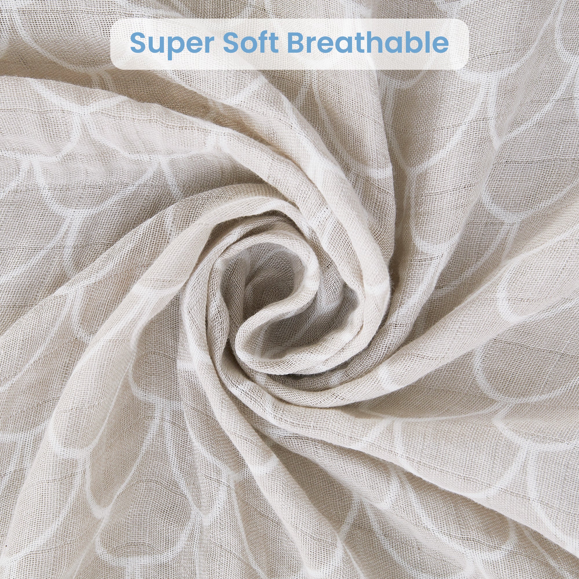 Blue Rainbow and Five-Pointed Star Swaddle Blankets 4 Pack