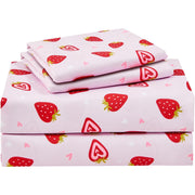 Dreamy Strawberry 3 Pcs Kids Twin Size Sheet Set