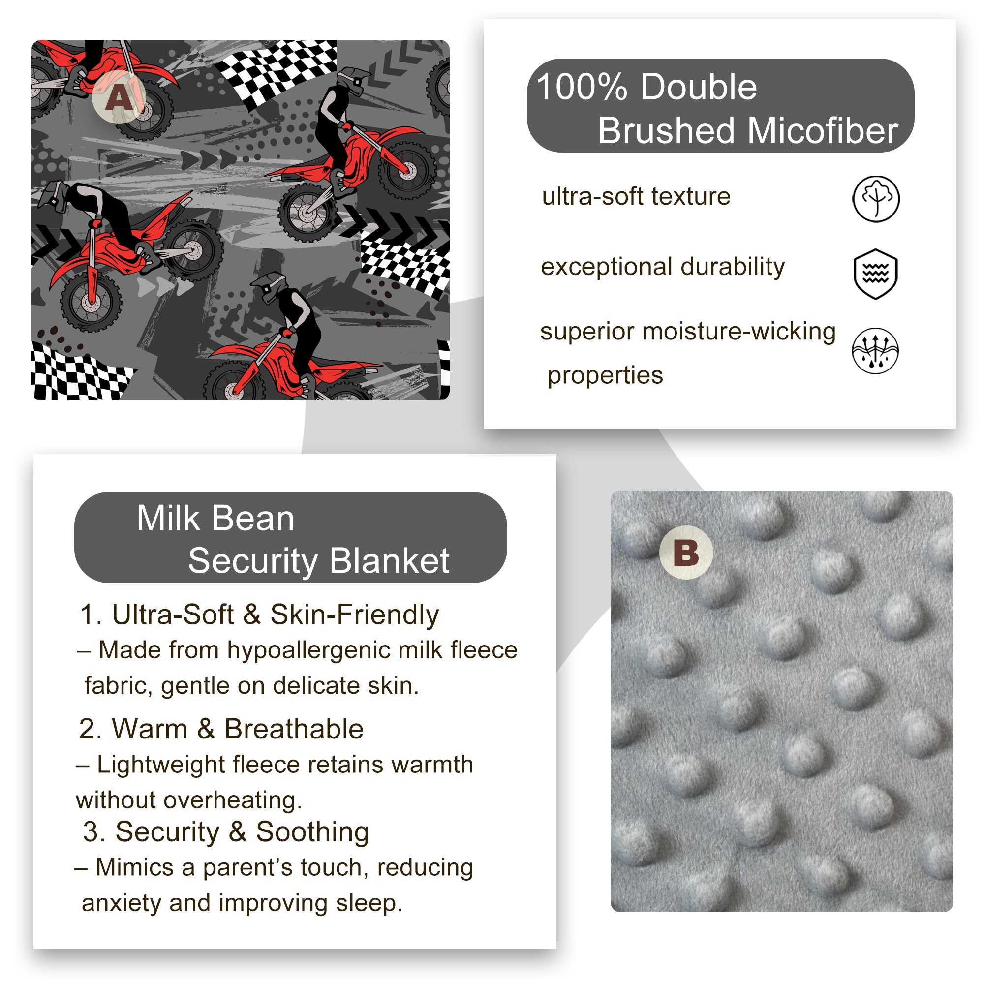 Cozy Comfort Nap Mat - Cool Motocycle
