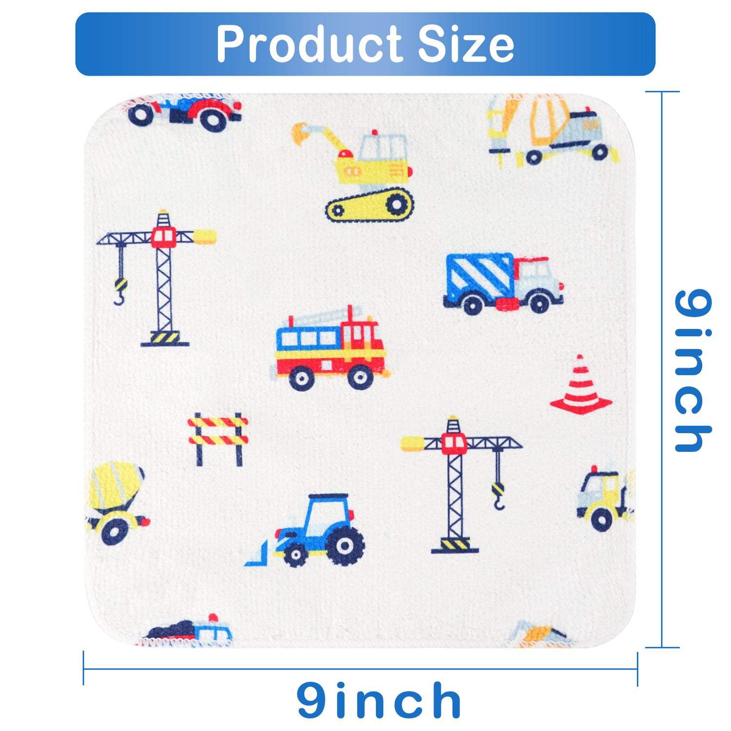 Truck 24Pack Baby Washcloths