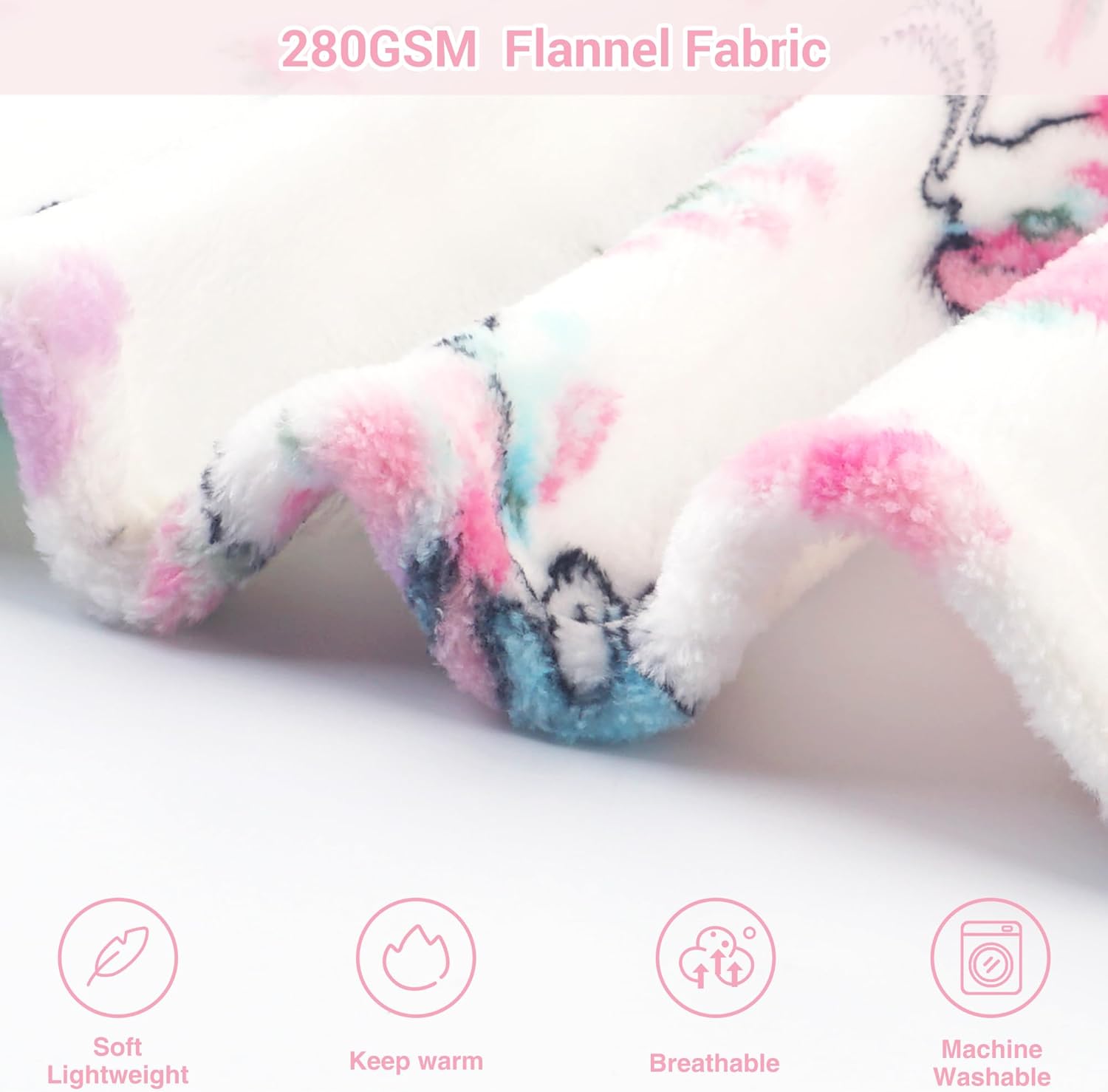 Unicorn Parade Kids Throw Blanket
