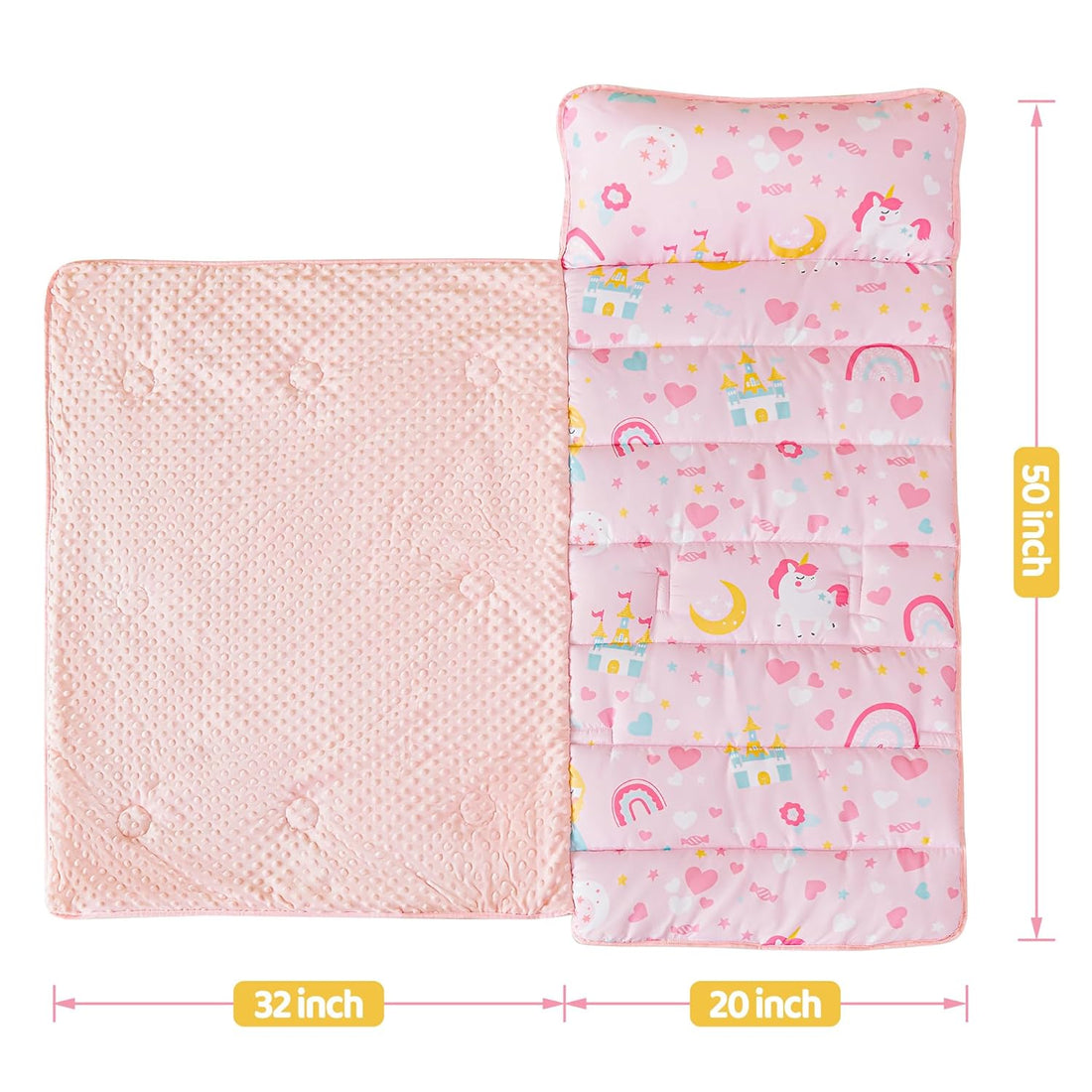 Sweet Princess Toddler Nap Mat with Pillow & Blanket