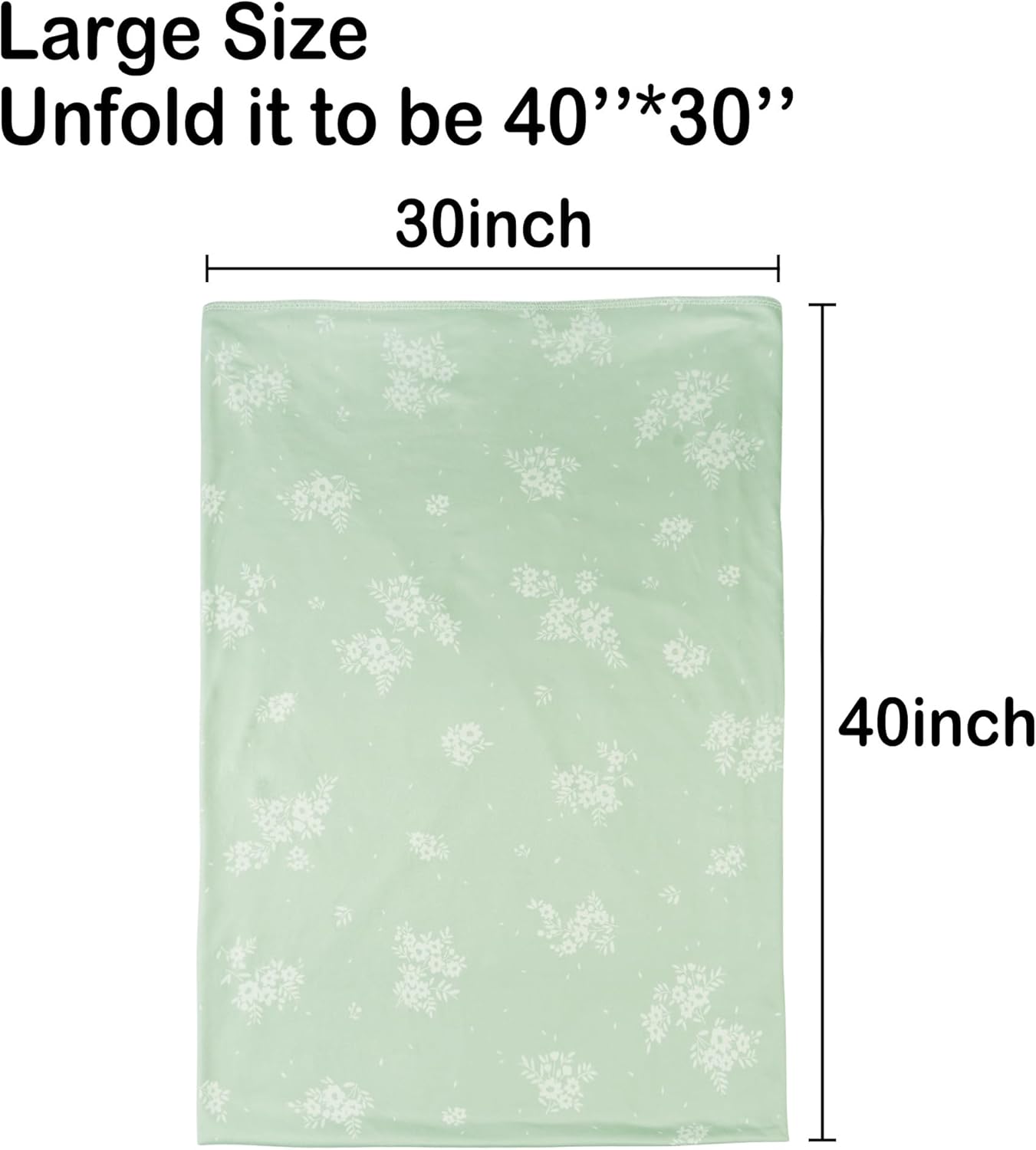 Mint Mambo Jersey Swaddle Blanket