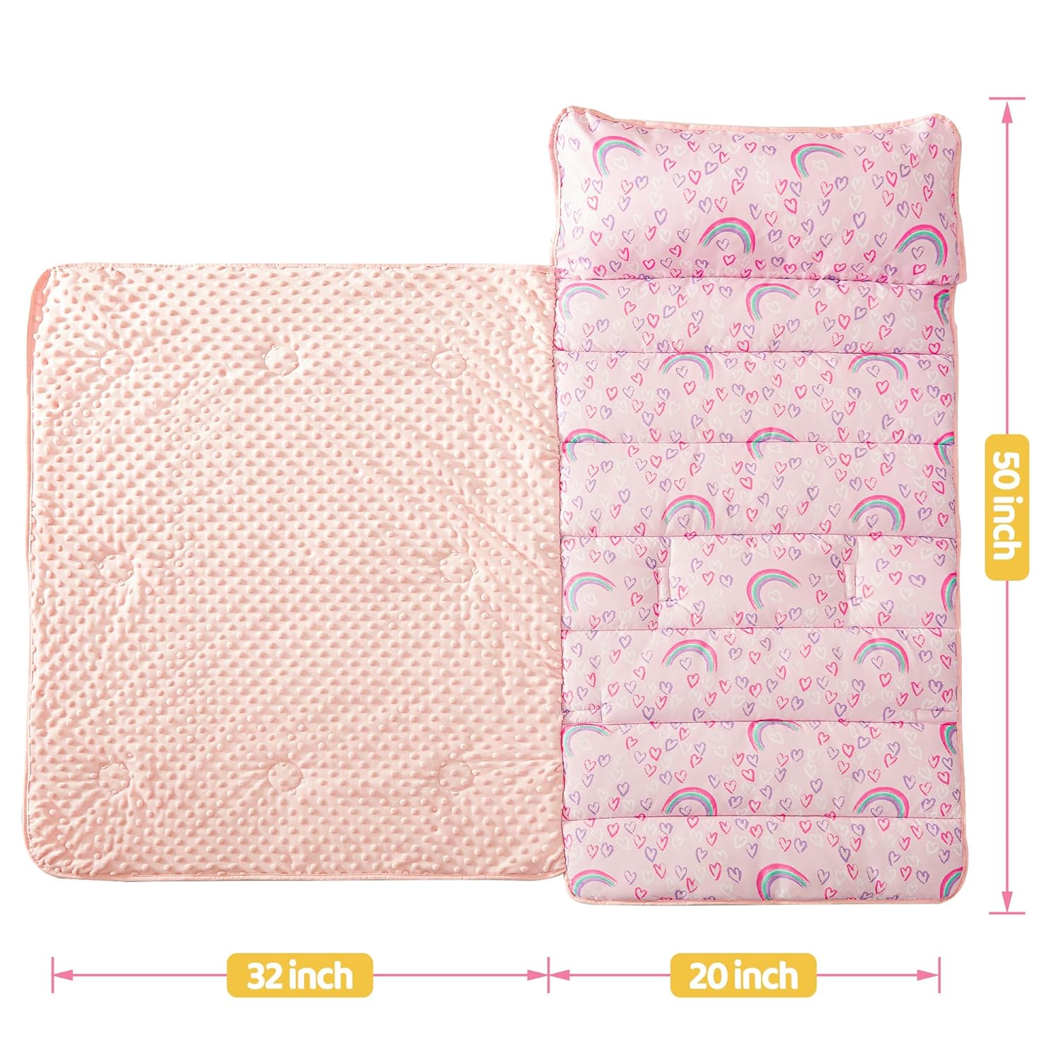 Colorful Hearts Kid Nap Mat