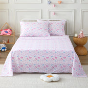 Bow-tastic Party Kids Bed Sheet Set Deep Pocket Double Brushed Microfiber