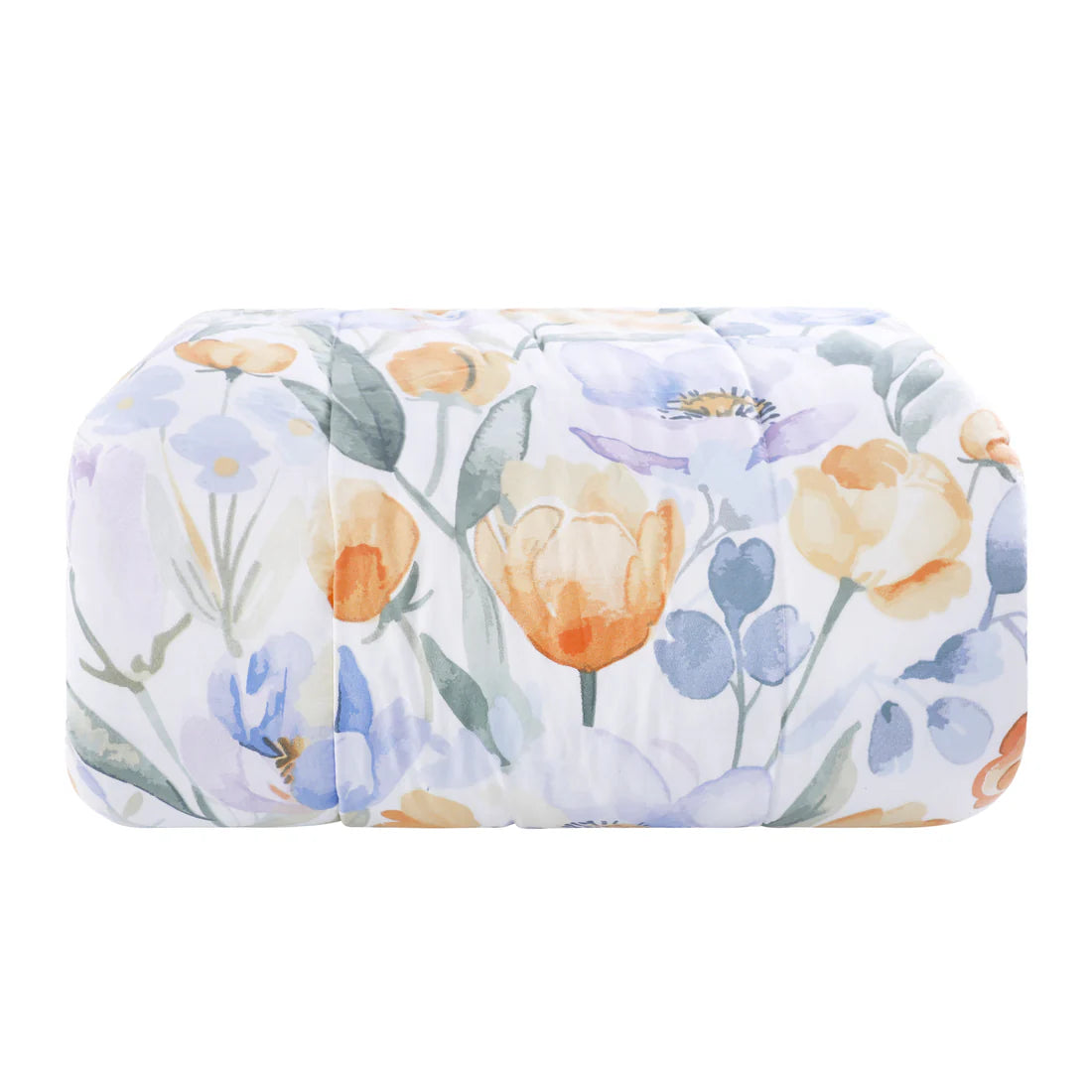 Floral Down Alternative Comforter & Shams Set - Purple Orange Tulip