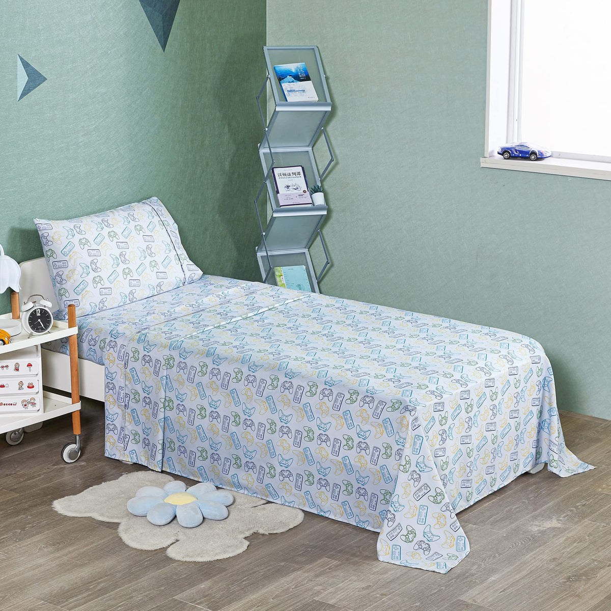 Game Player Paddle Kids Bed Sheet Set Deep Pocket Double Brushed Microfiber
