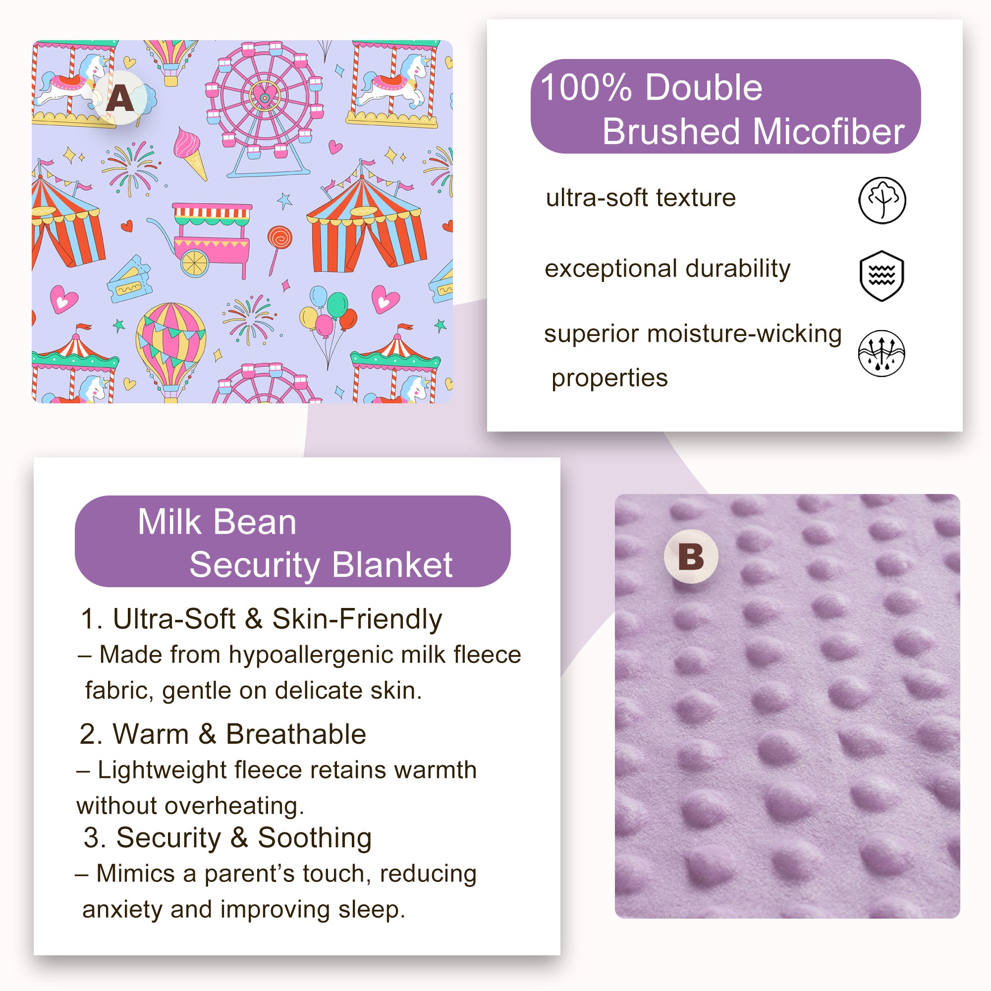 Cozy Comfort Nap Mat - Amusement Park