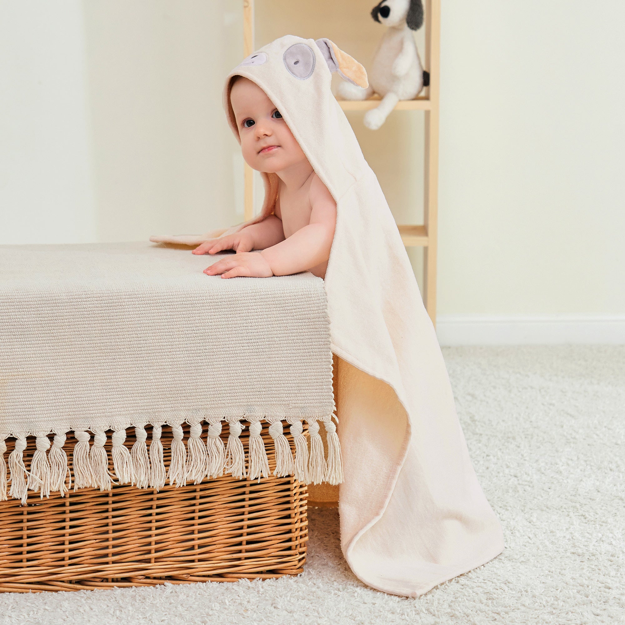 Puppy & Koala Baby Towels with Hood