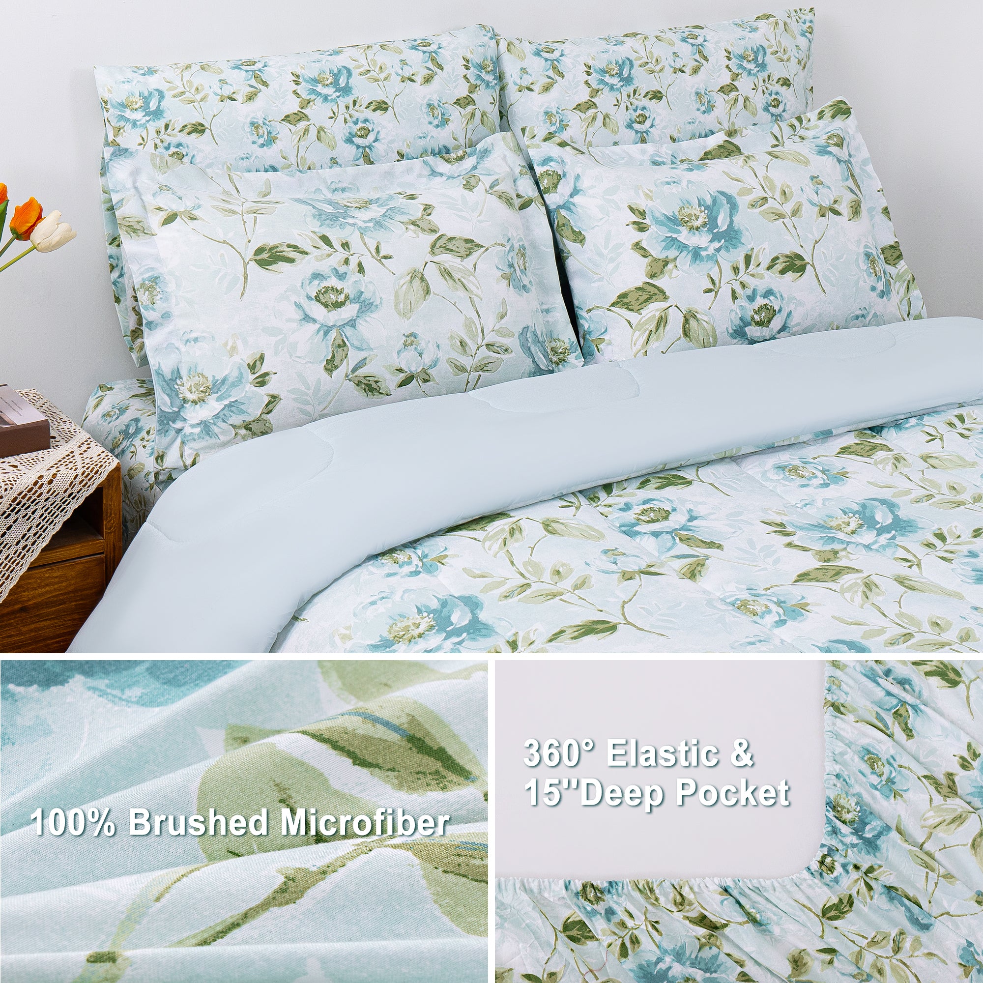 Garden Dream Comforter Set 7 Pieces