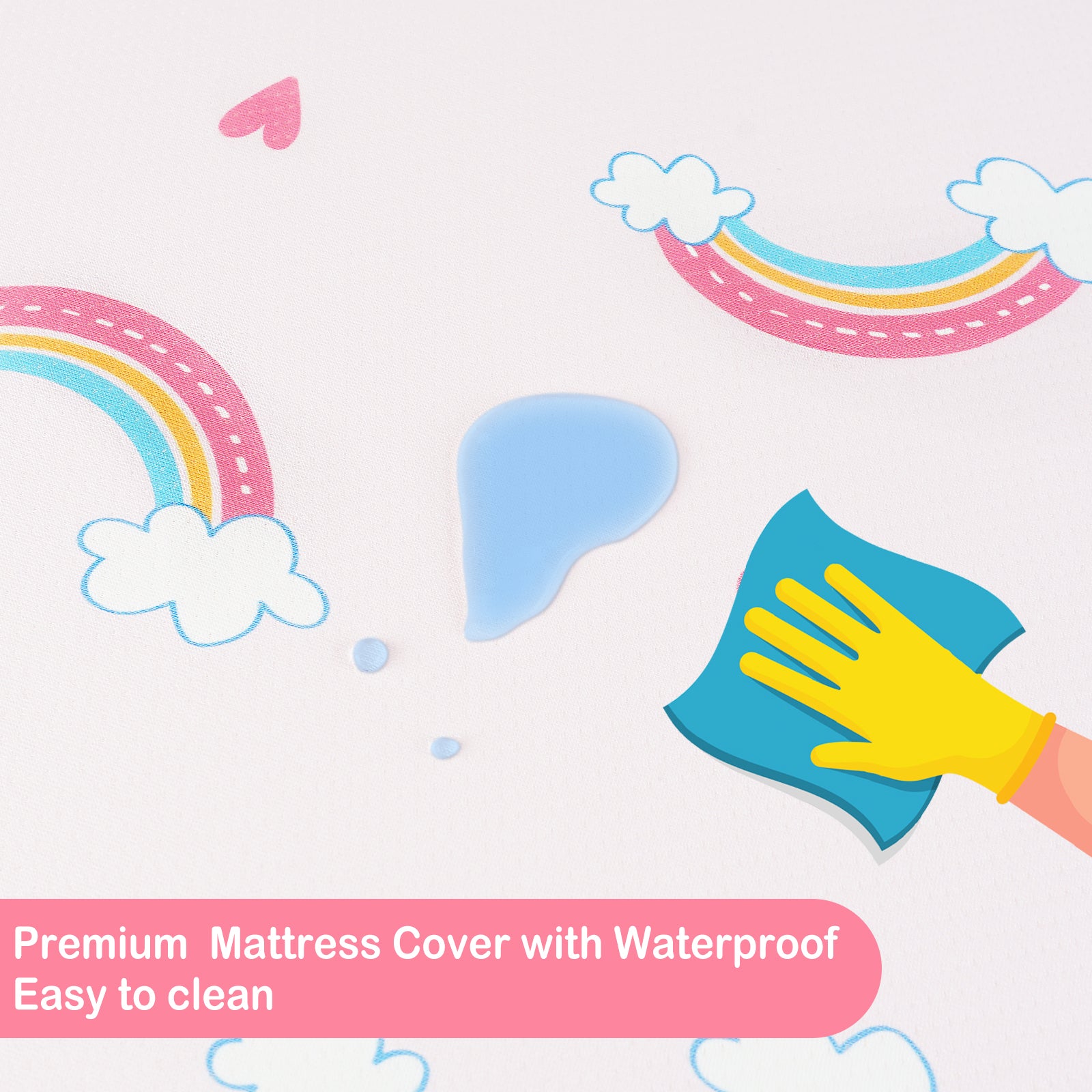 Rainbow Pack and Play Mattress